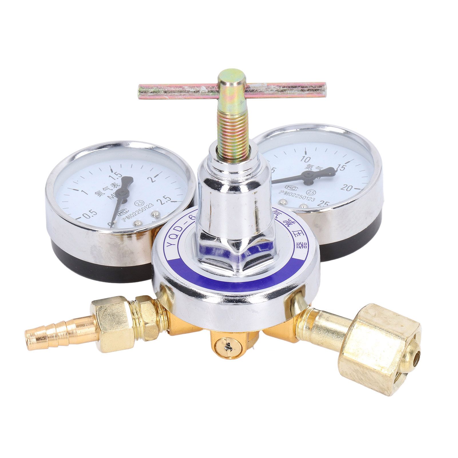 Nitrogen Regulator Gauge Kit Pressure Reducing Valve Brass Inlet Outlet Meter view 4