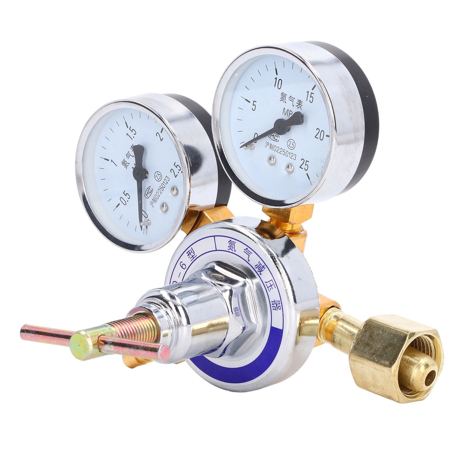 Nitrogen Regulator Gauge Kit Pressure Reducing Valve Brass Inlet Outlet Meter view 6