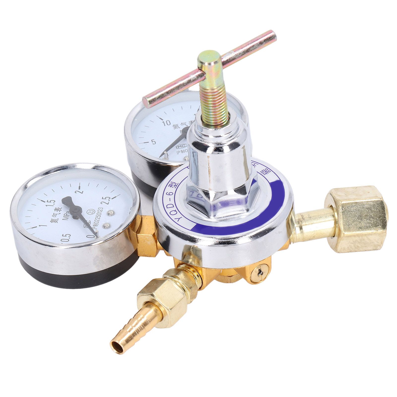 Nitrogen Regulator Gauge Kit Pressure Reducing Valve Brass Inlet Outlet Meter view 7
