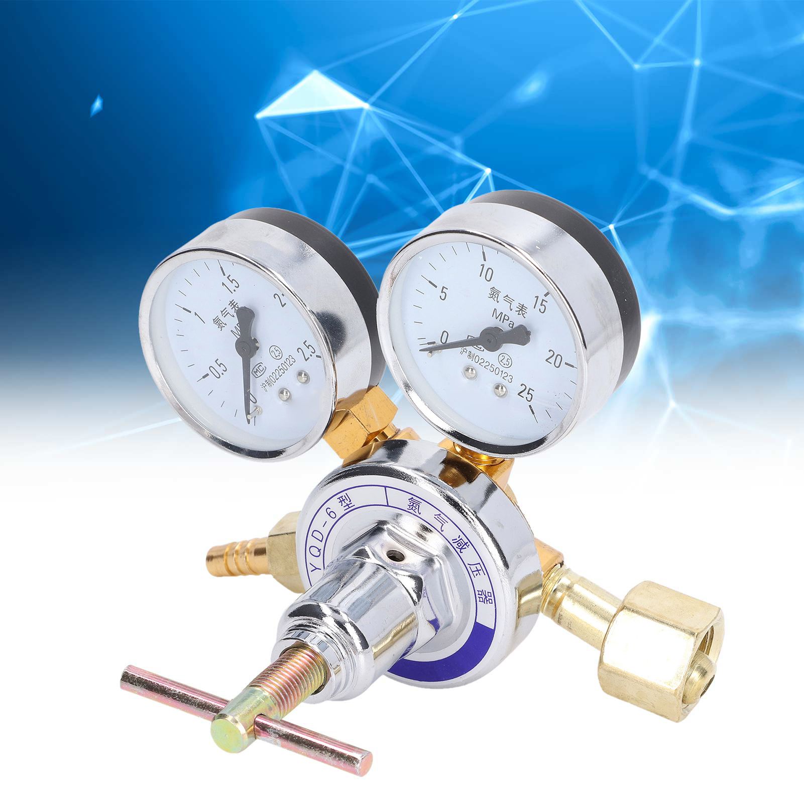 Nitrogen Regulator Gauge Kit Pressure Reducing Valve Brass Inlet Outlet Meter view 12