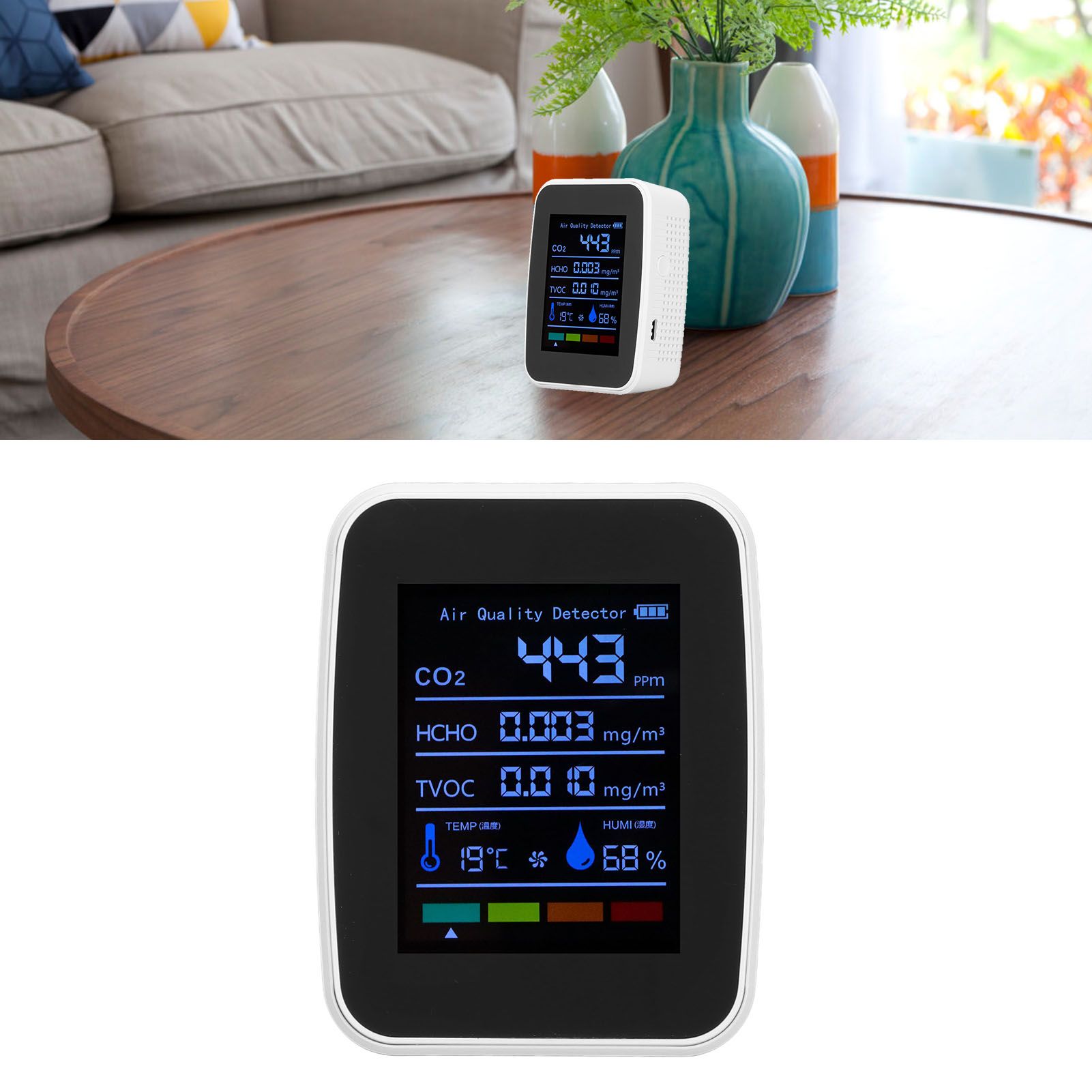 Air Quality Detector 5in1 Intelligent Anti Interference Ability Indoor view 11