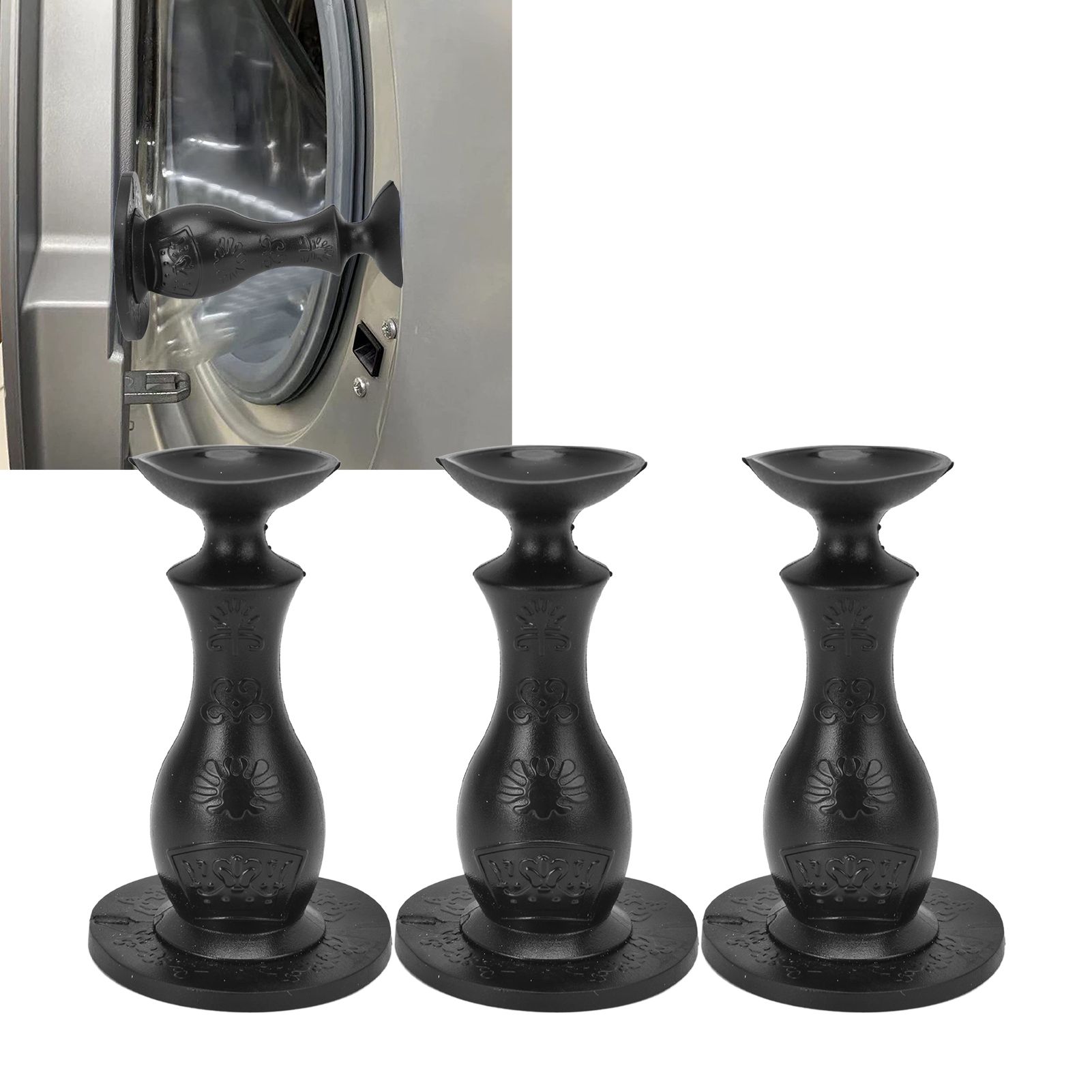 3Pcs Washer Door Stopper Front Load Washing Machine Door Holder Prop Rubber view 11