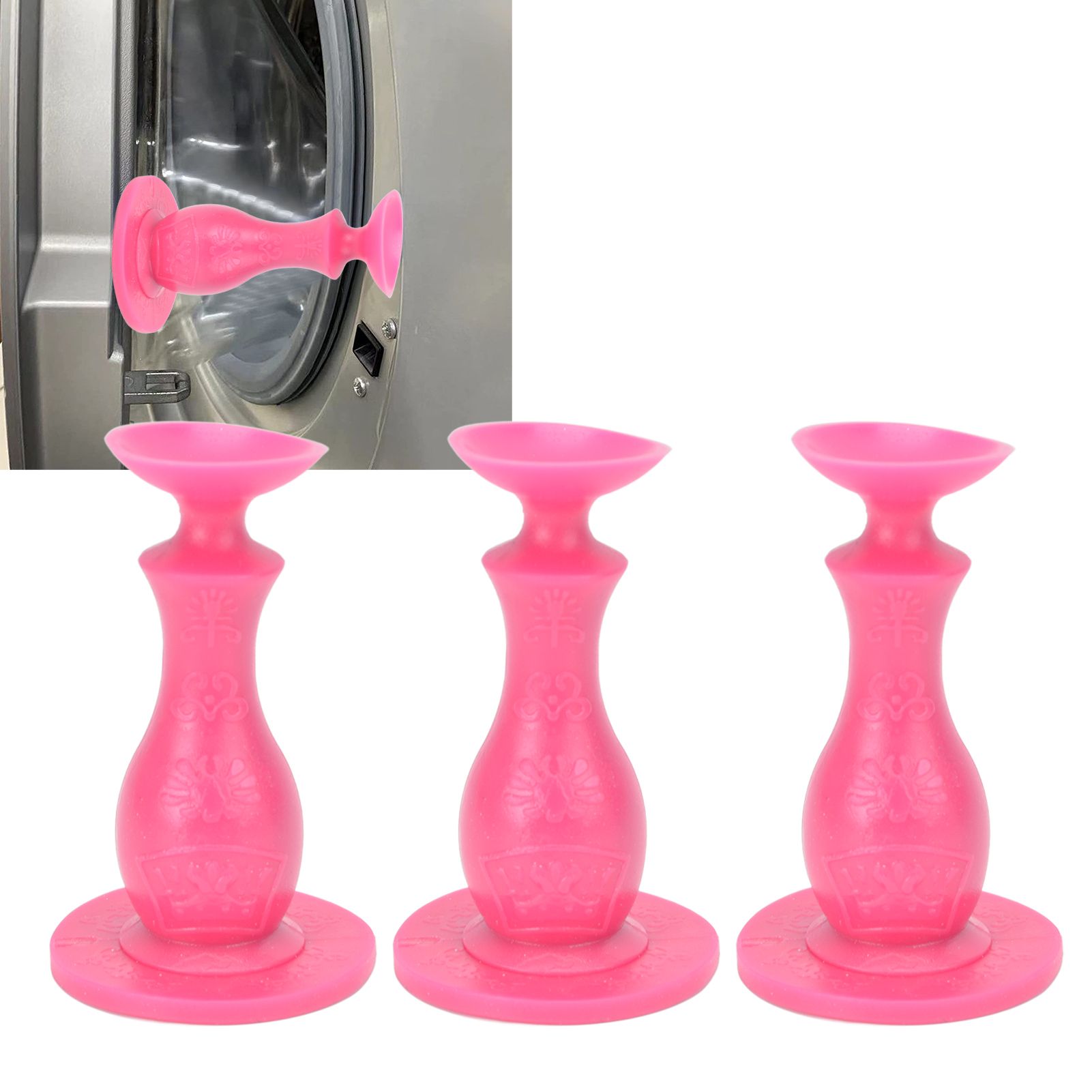 3Pcs Washer Door Stopper Front Load Washing Machine Door Holder Prop Rubber view 11