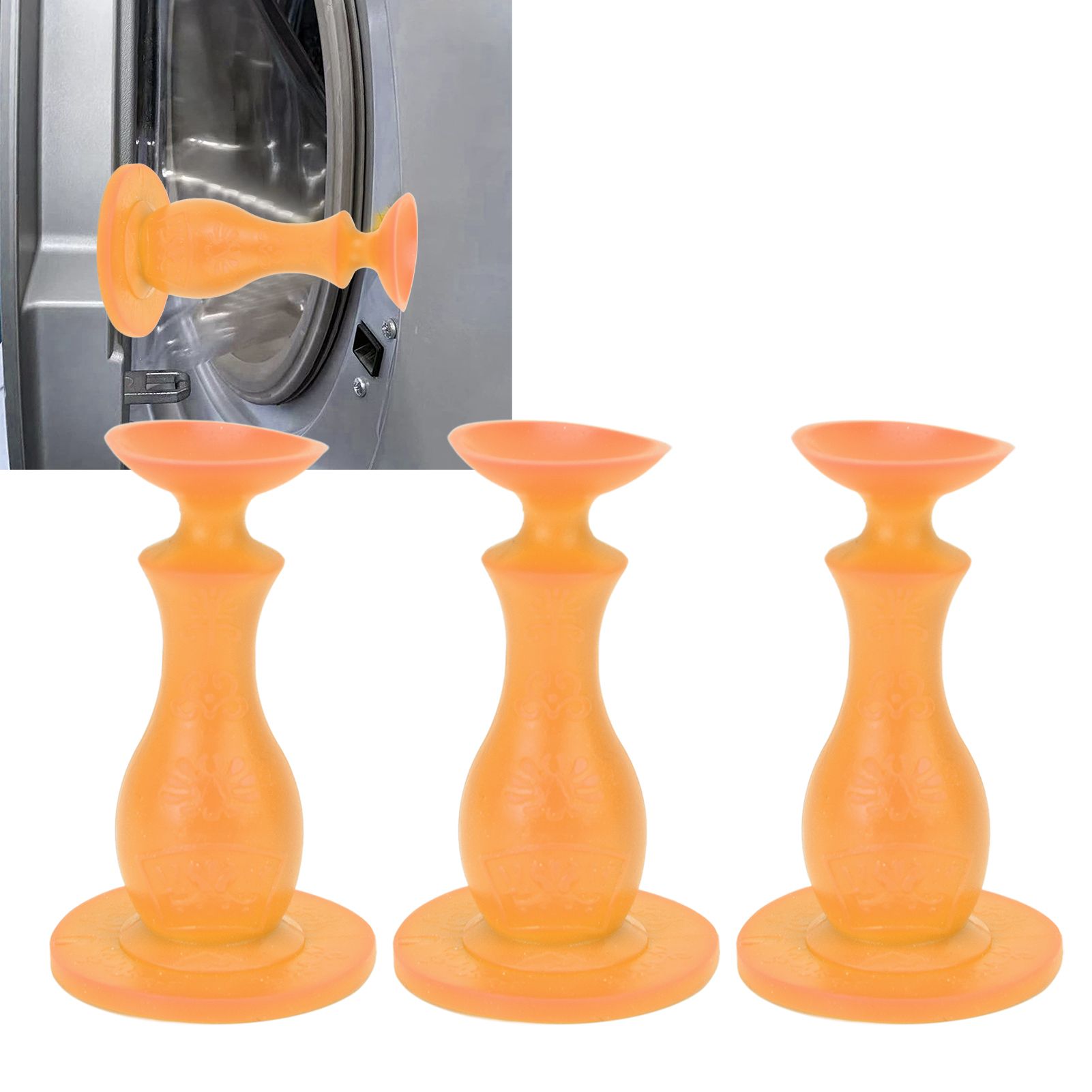 3Pcs Washer Door Stopper Front Load Washing Machine Door Holder Prop Rubber view 11