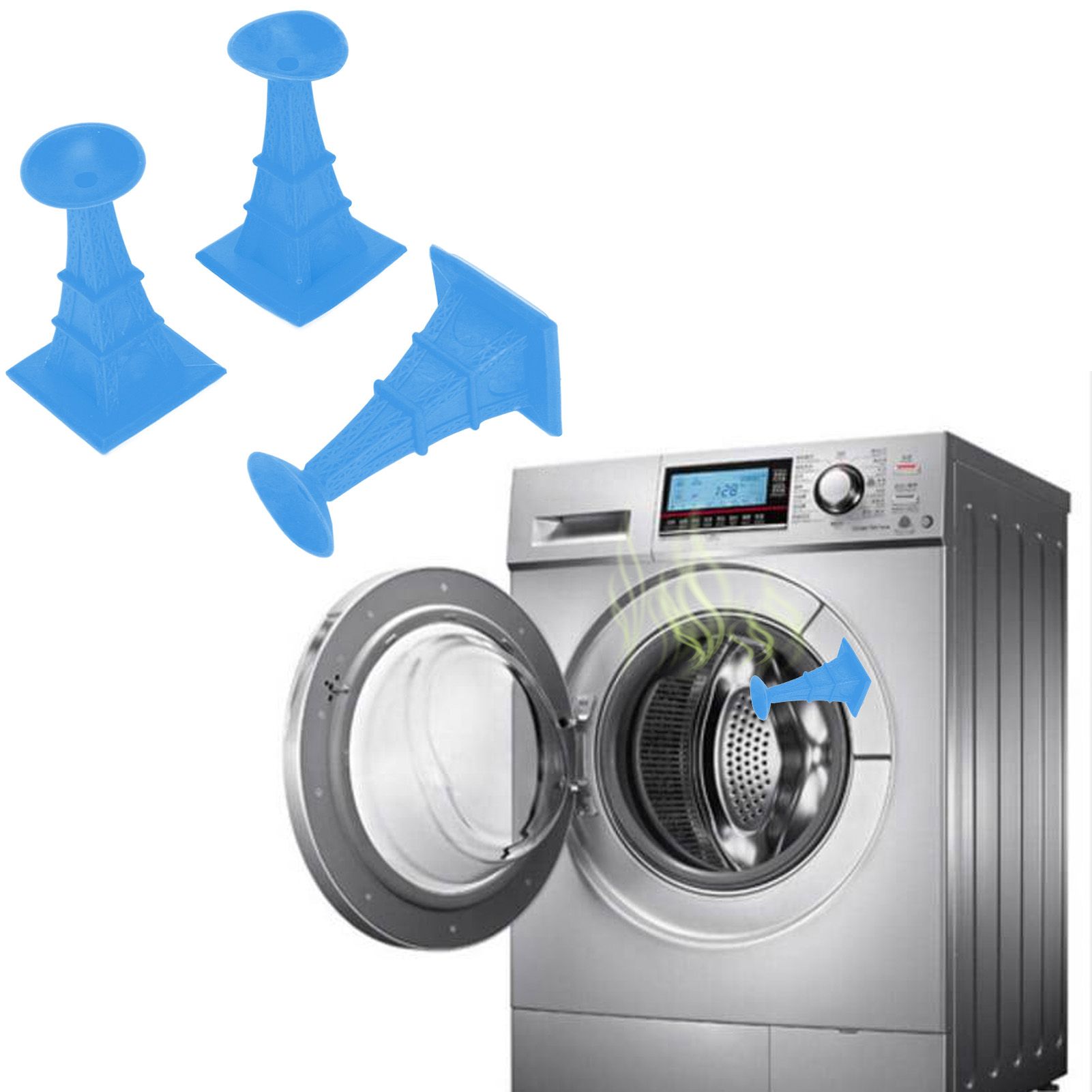 3Pcs Washer Door Prop Tower Type Soft Durable Suction Cup Design Front Load view 11