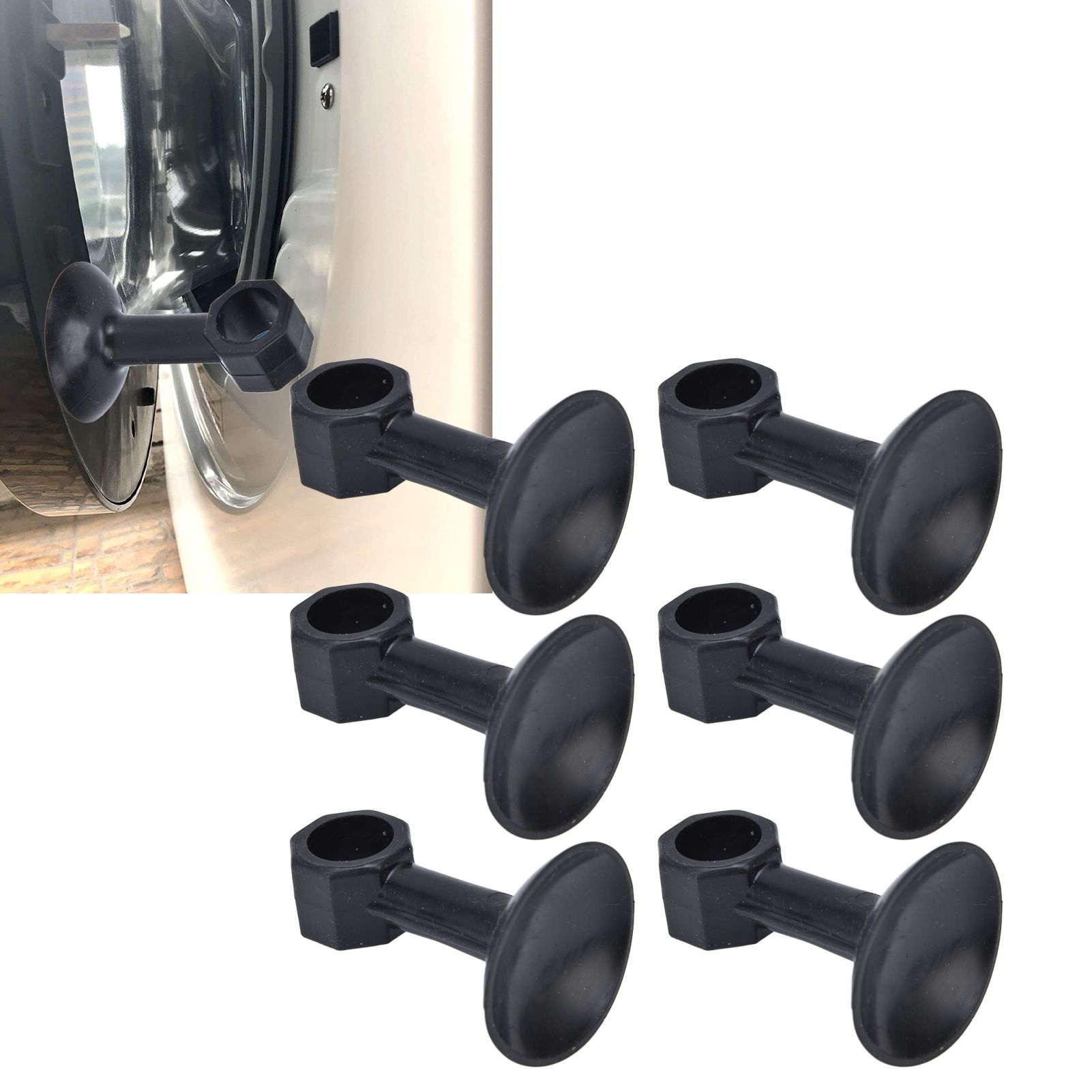 10Pcs Round Rubber Washer Door Stopper Washing Machine Door Holder Prop Holder view 11