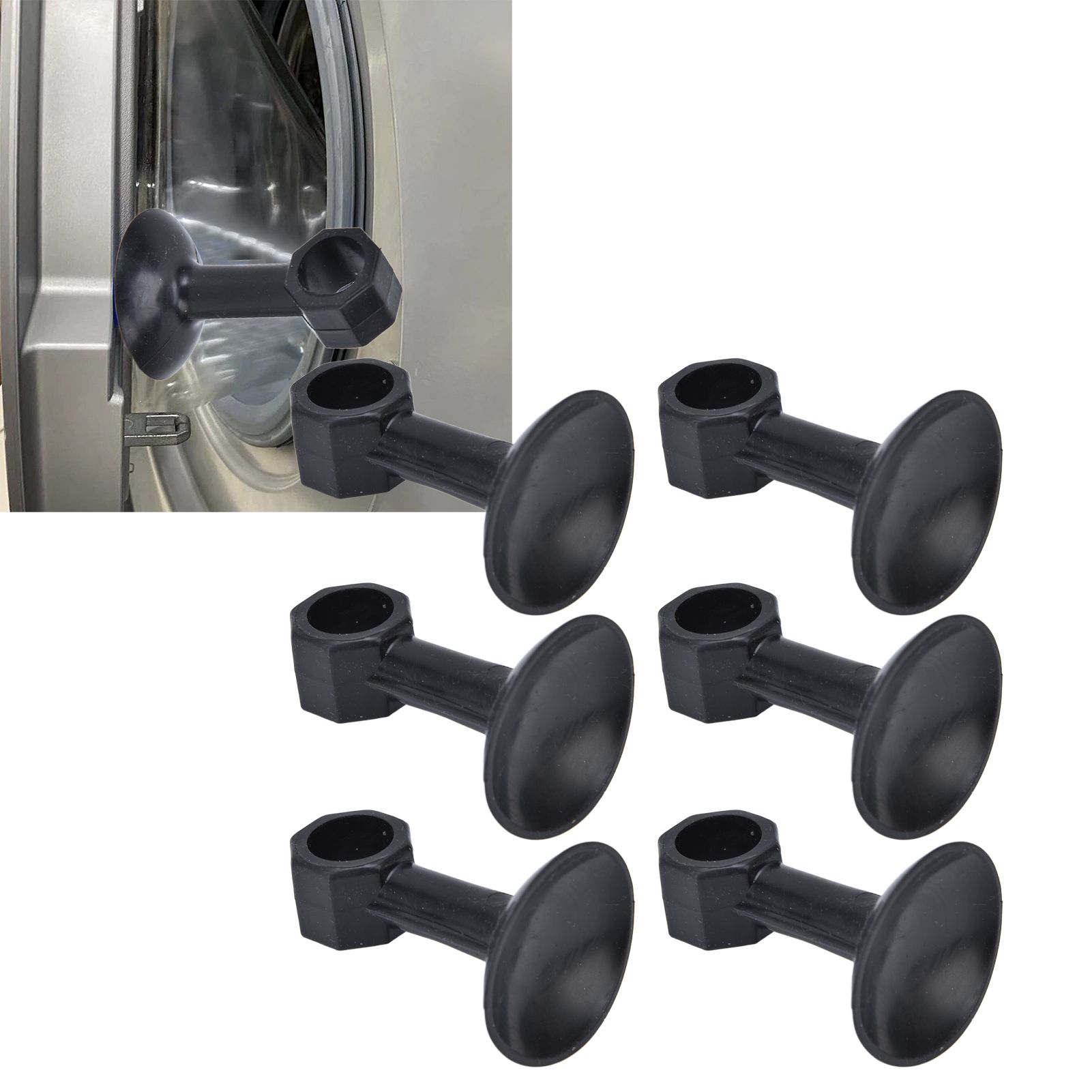 10Pcs Round Rubber Washer Door Stopper Washing Machine Door Holder Prop Holder view 12