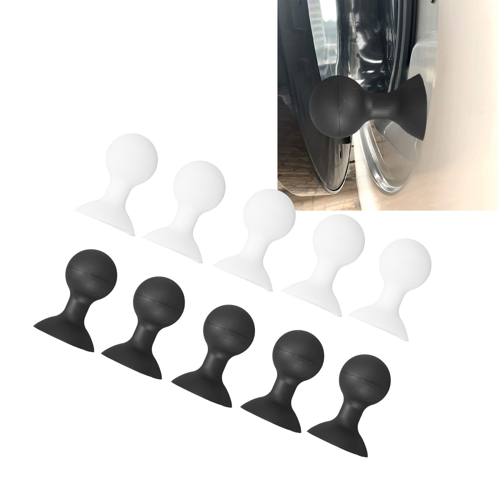 10PCS Washer Door Prop Stopper Rubber Washing Machine Door Holder Universal view 12