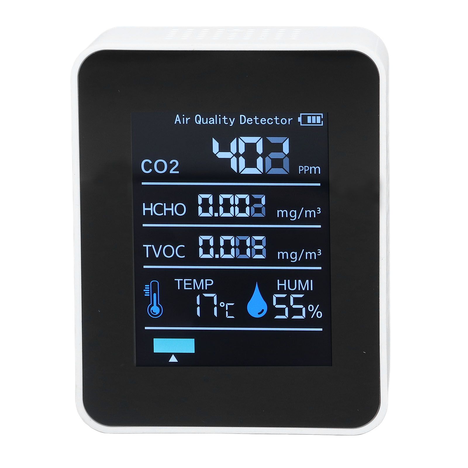 5 in 1 Air Quality Monitor Bluetooth APP Carbon Dioxide Detector USB Charging view 4