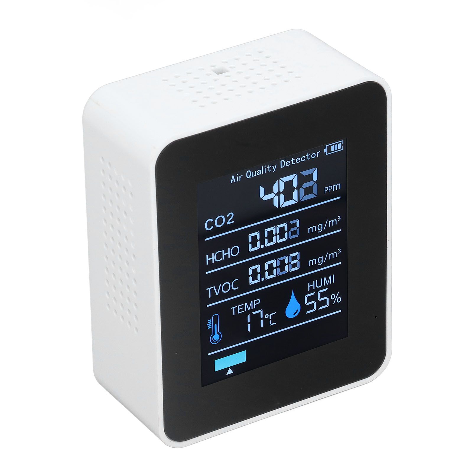 5 in 1 Air Quality Monitor Bluetooth APP Carbon Dioxide Detector USB Charging view 5