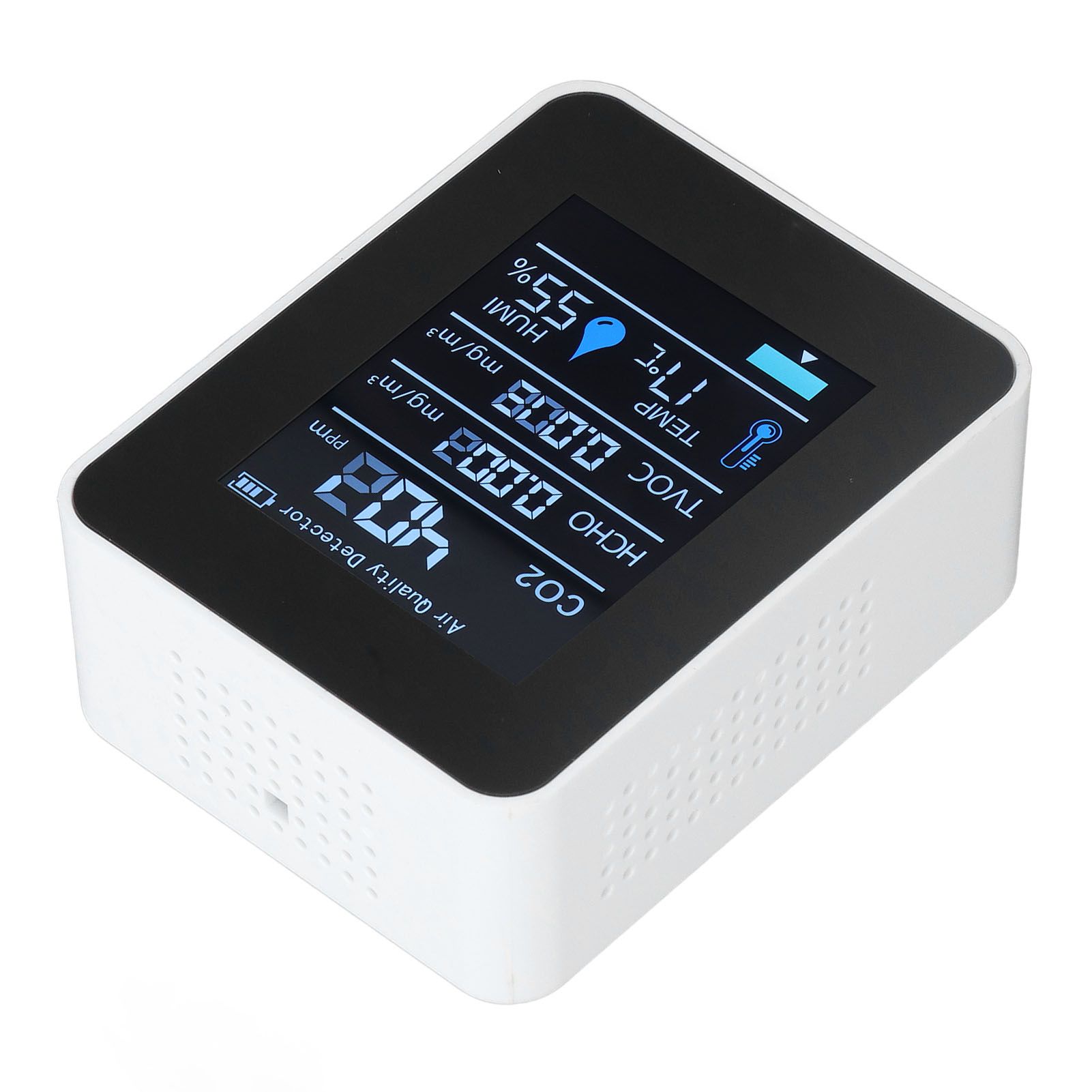 5 in 1 Air Quality Monitor Bluetooth APP Carbon Dioxide Detector USB Charging view 8