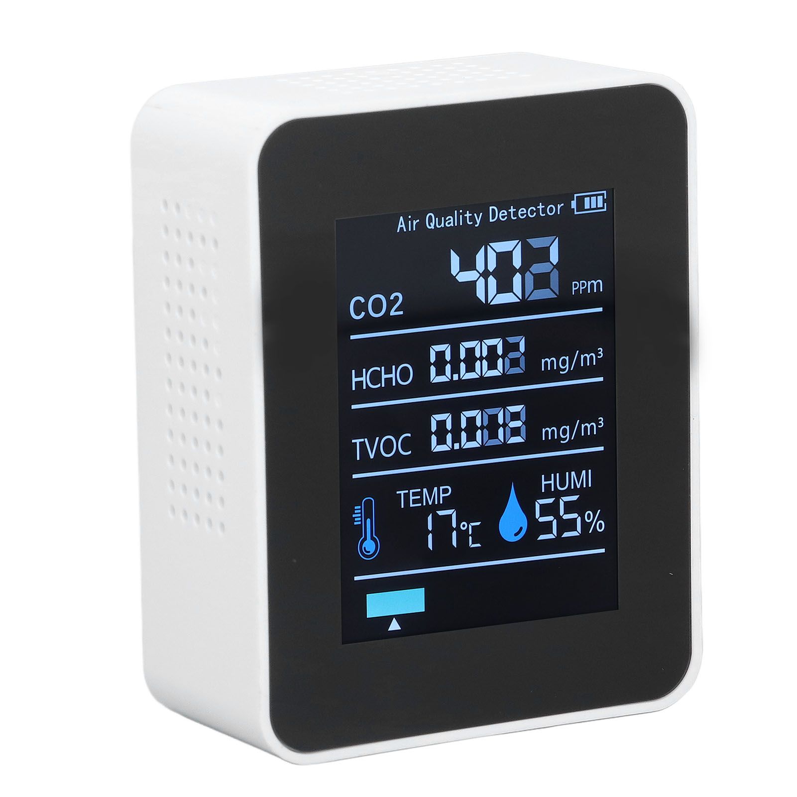 5 in 1 Air Quality Monitor Bluetooth APP Carbon Dioxide Detector USB Charging view 10