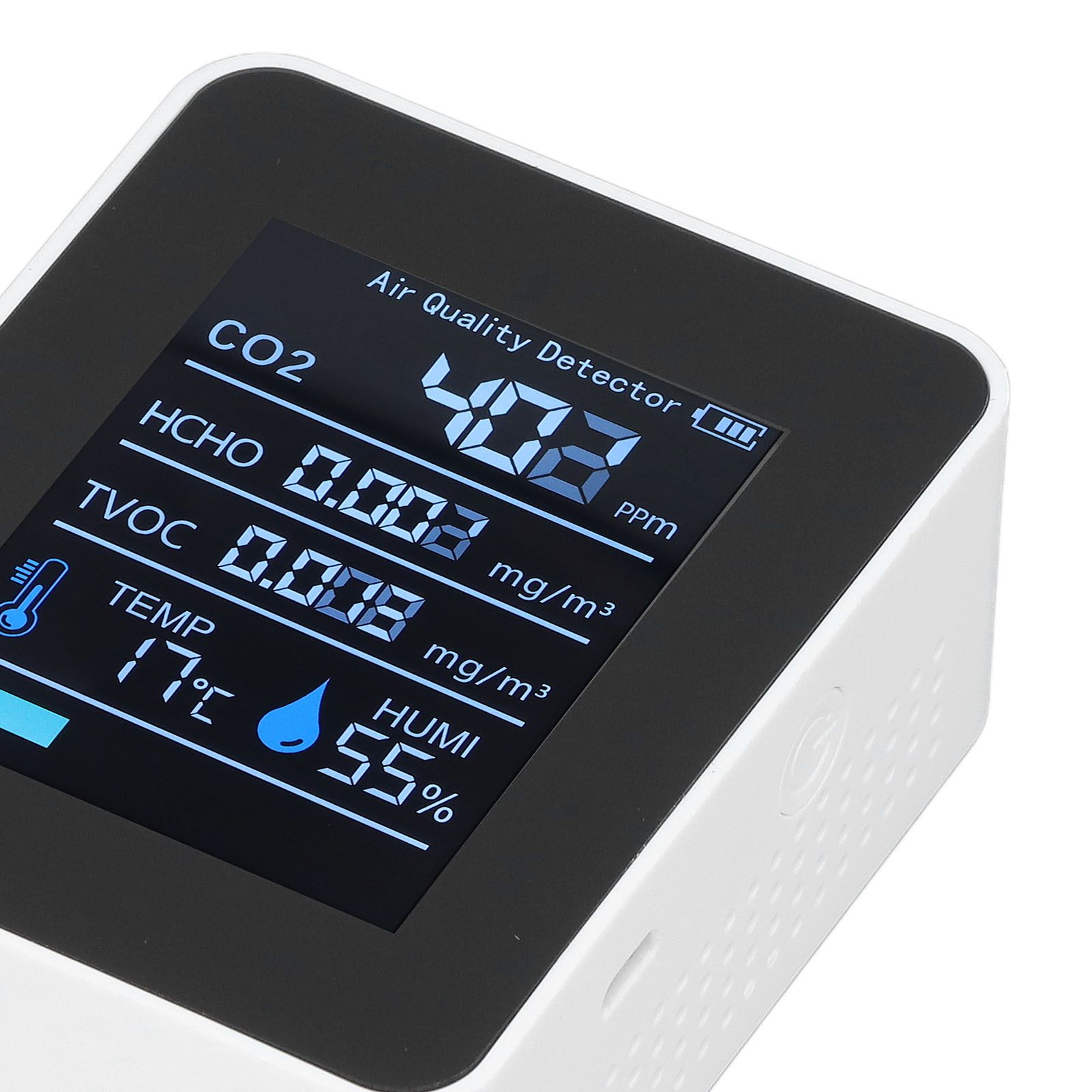 5 in 1 Air Quality Monitor Bluetooth APP Carbon Dioxide Detector USB Charging view 14