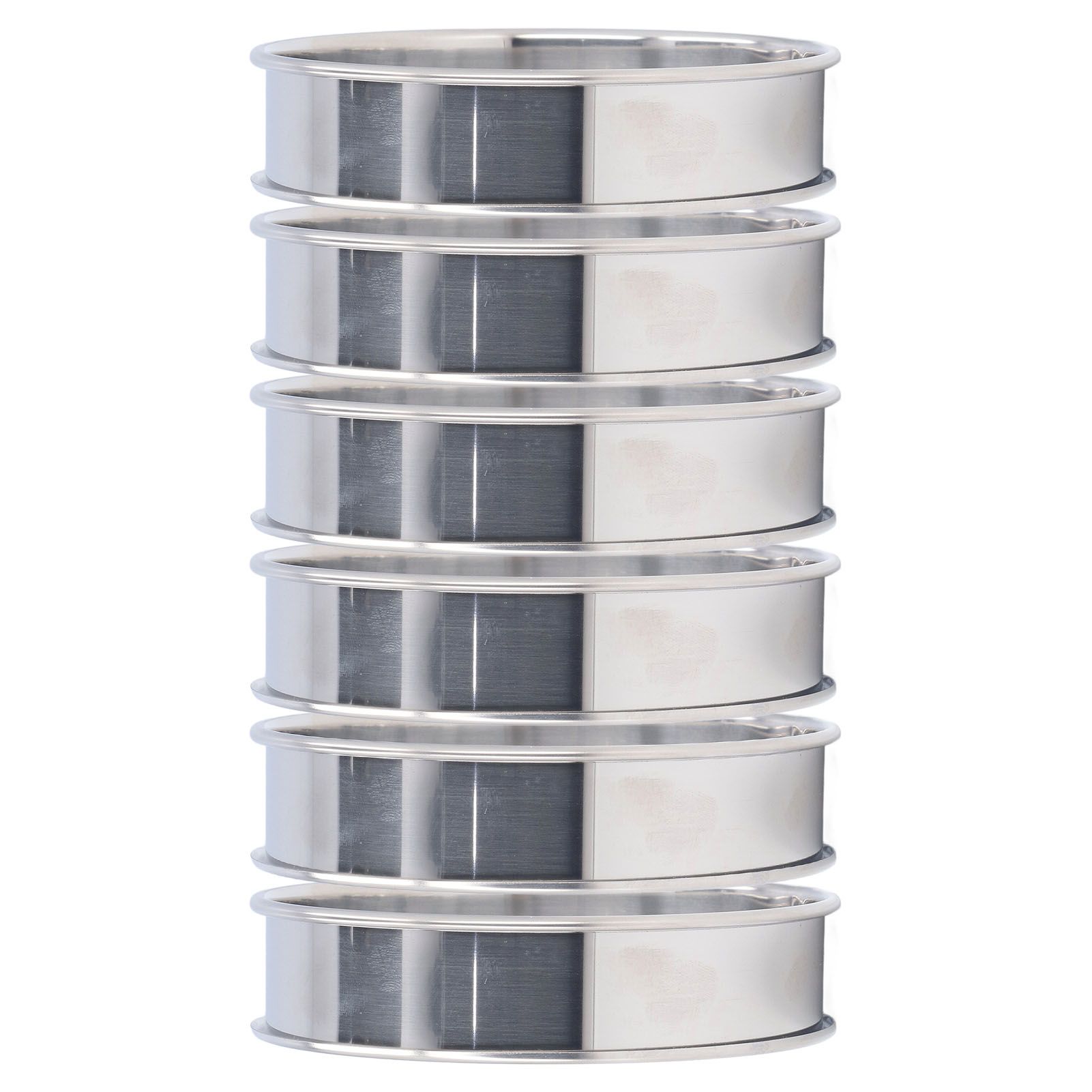 6 PCS Crumpet Rings Double Volume Easy Demoulding DIY Stainless Steel English view 4
