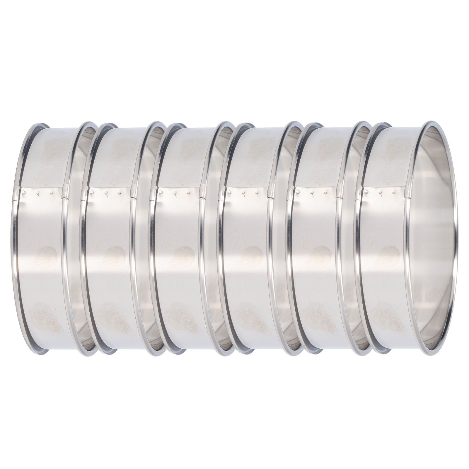 6 PCS Crumpet Rings Double Volume Easy Demoulding DIY Stainless Steel English view 8