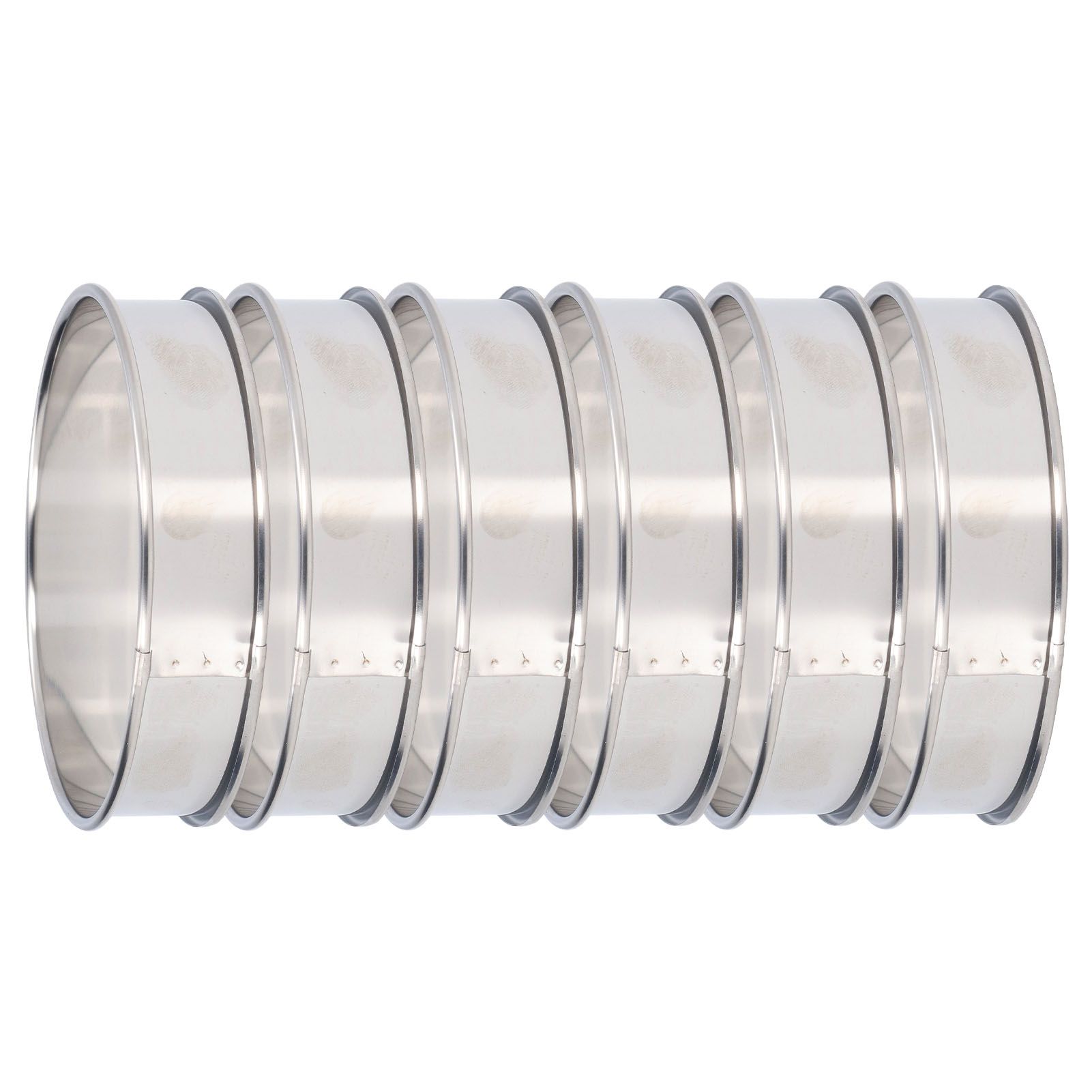 6 PCS Crumpet Rings Double Volume Easy Demoulding DIY Stainless Steel English view 9