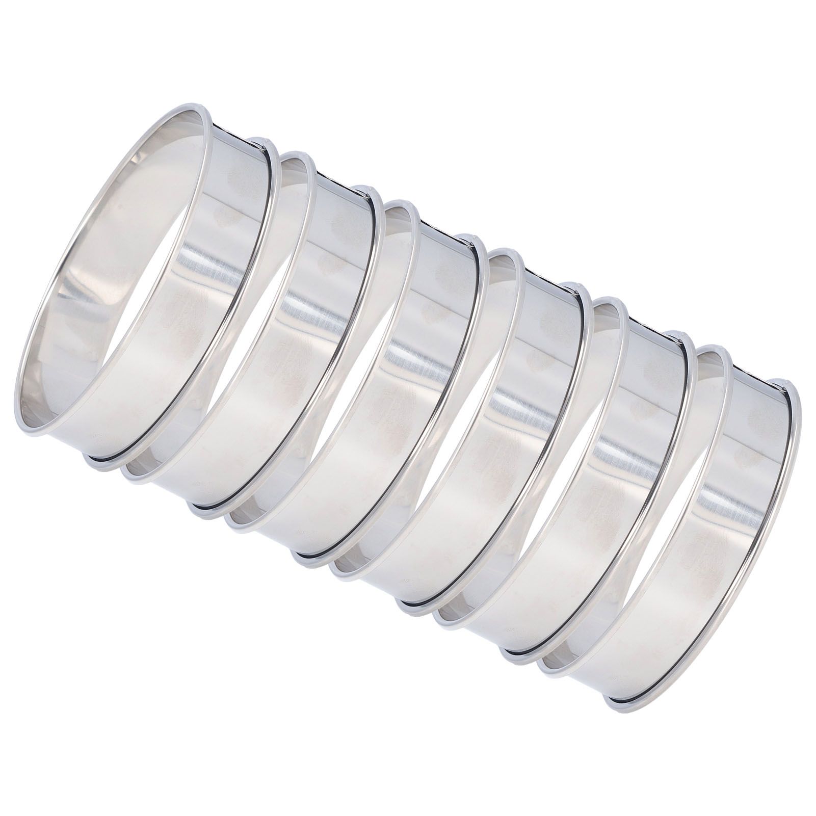 6 PCS Crumpet Rings Double Volume Easy Demoulding DIY Stainless Steel English view 10