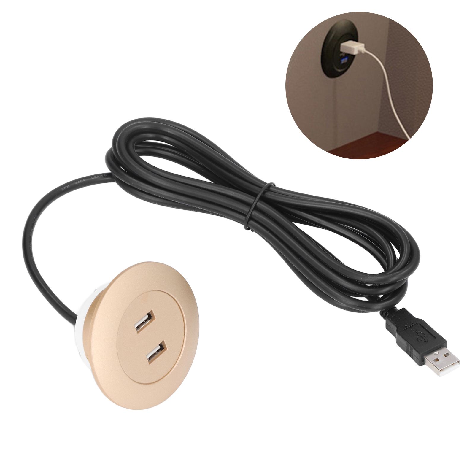 Sofa USB Charging Socket Flush Mount Installation Dual USB Charging Ports view 11