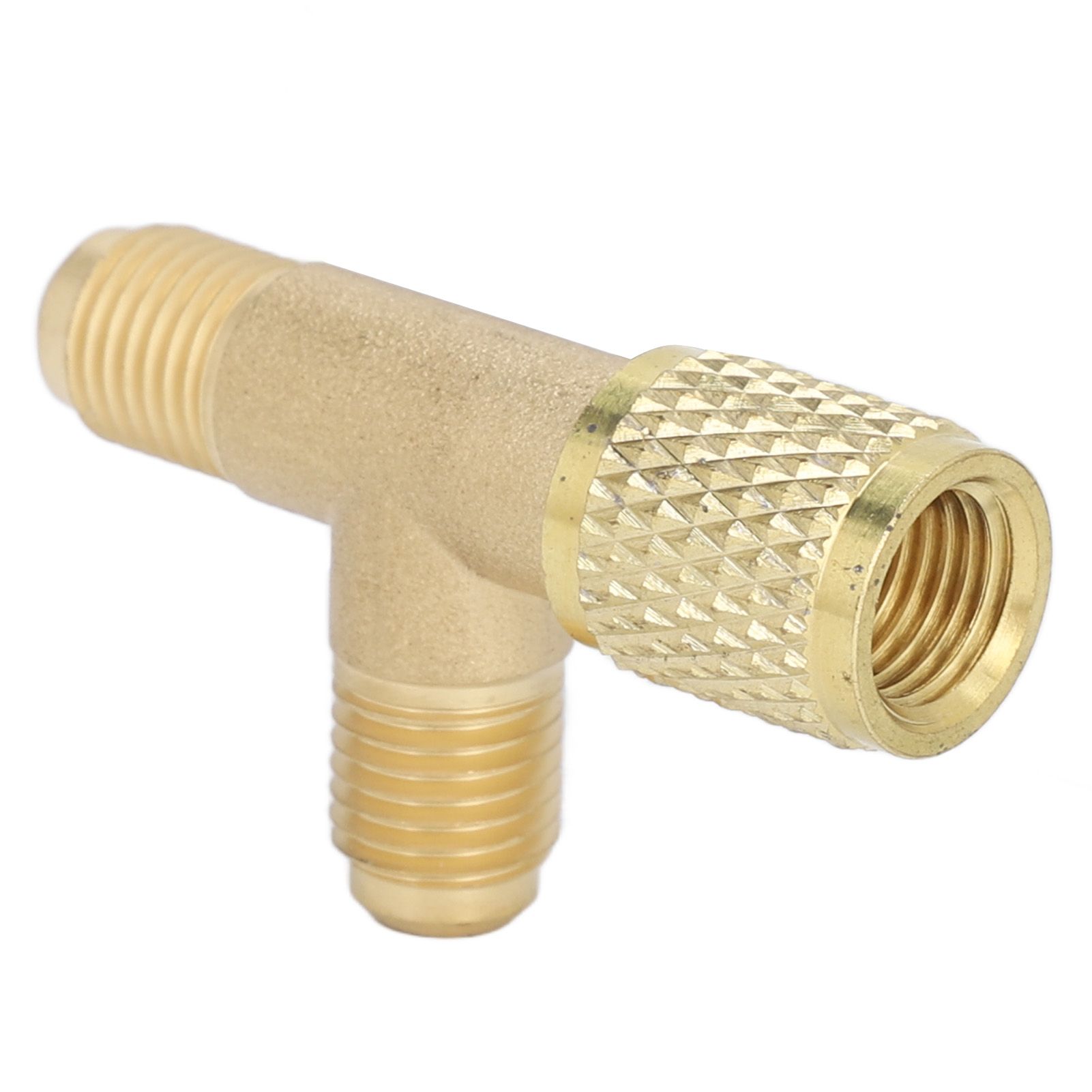 1/4in SAE Tee Adapter Built in Valve Core Quick Connection Double Sealing for view 15
