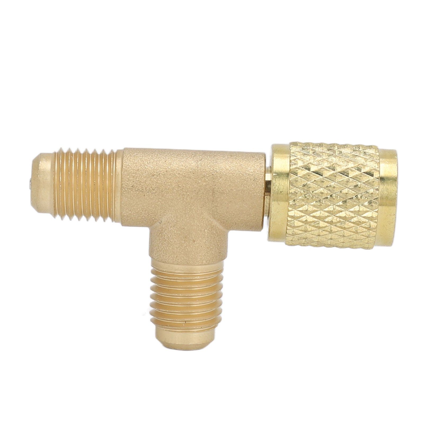 1/4in Valves Core Brass Tee Adapter Quick Coupler Access Tee Fittings for view 13