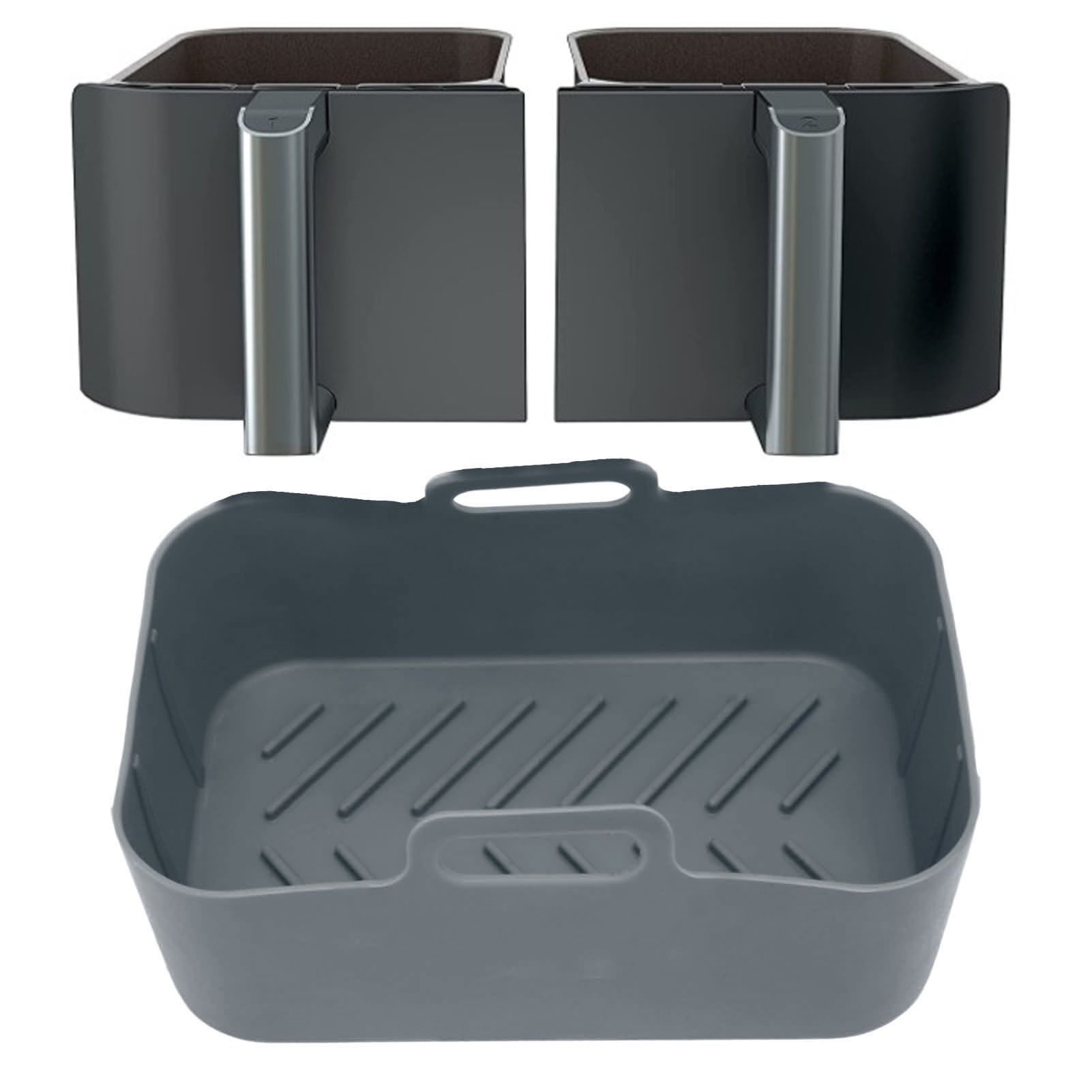 Fryer Silicone Pot Non Stick Reusable Liner Basket Replacement for Ninja DZ201 view 12