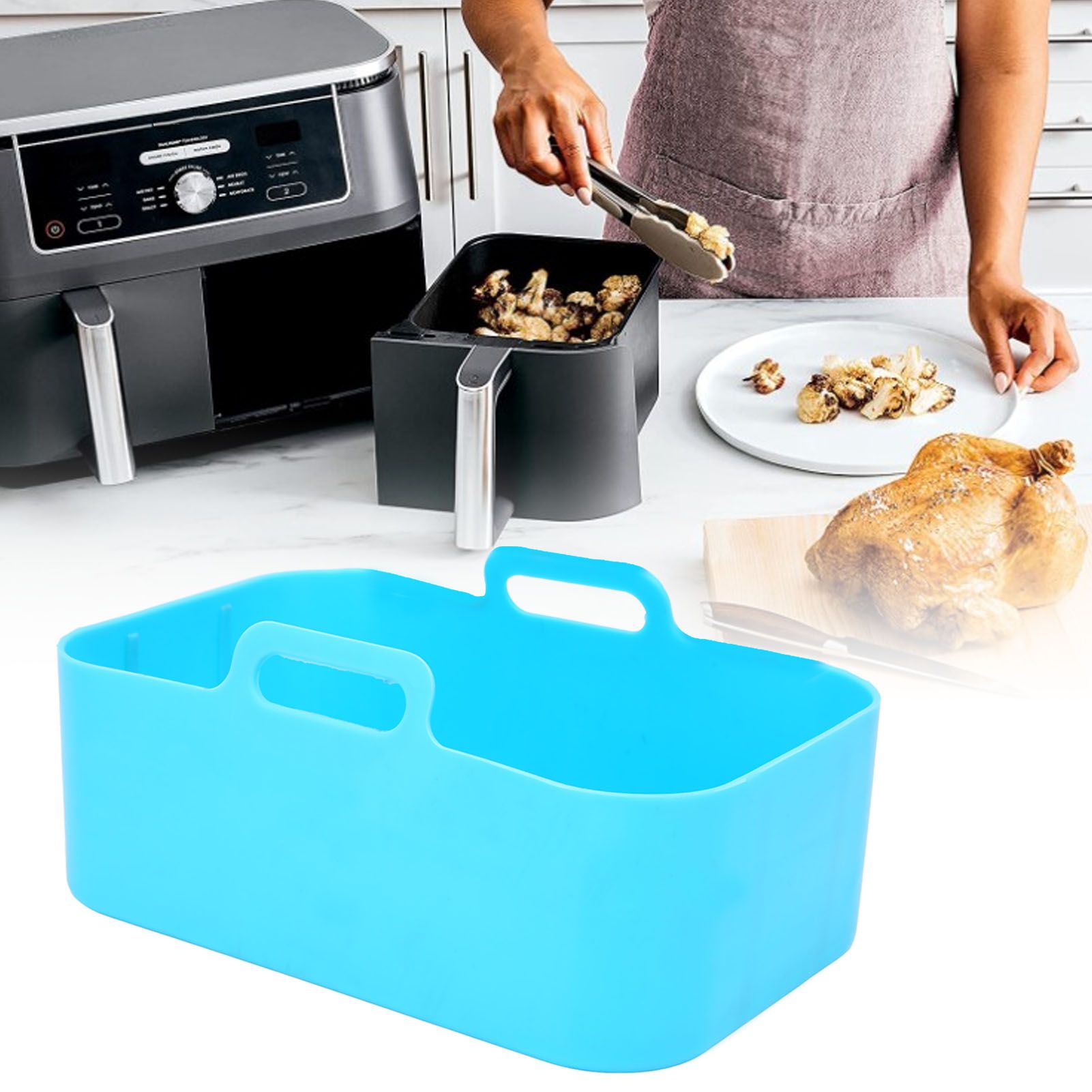 Fryer Silicone Pot Non Stick Reusable Liner Basket Replacement for Ninja DZ201 view 12