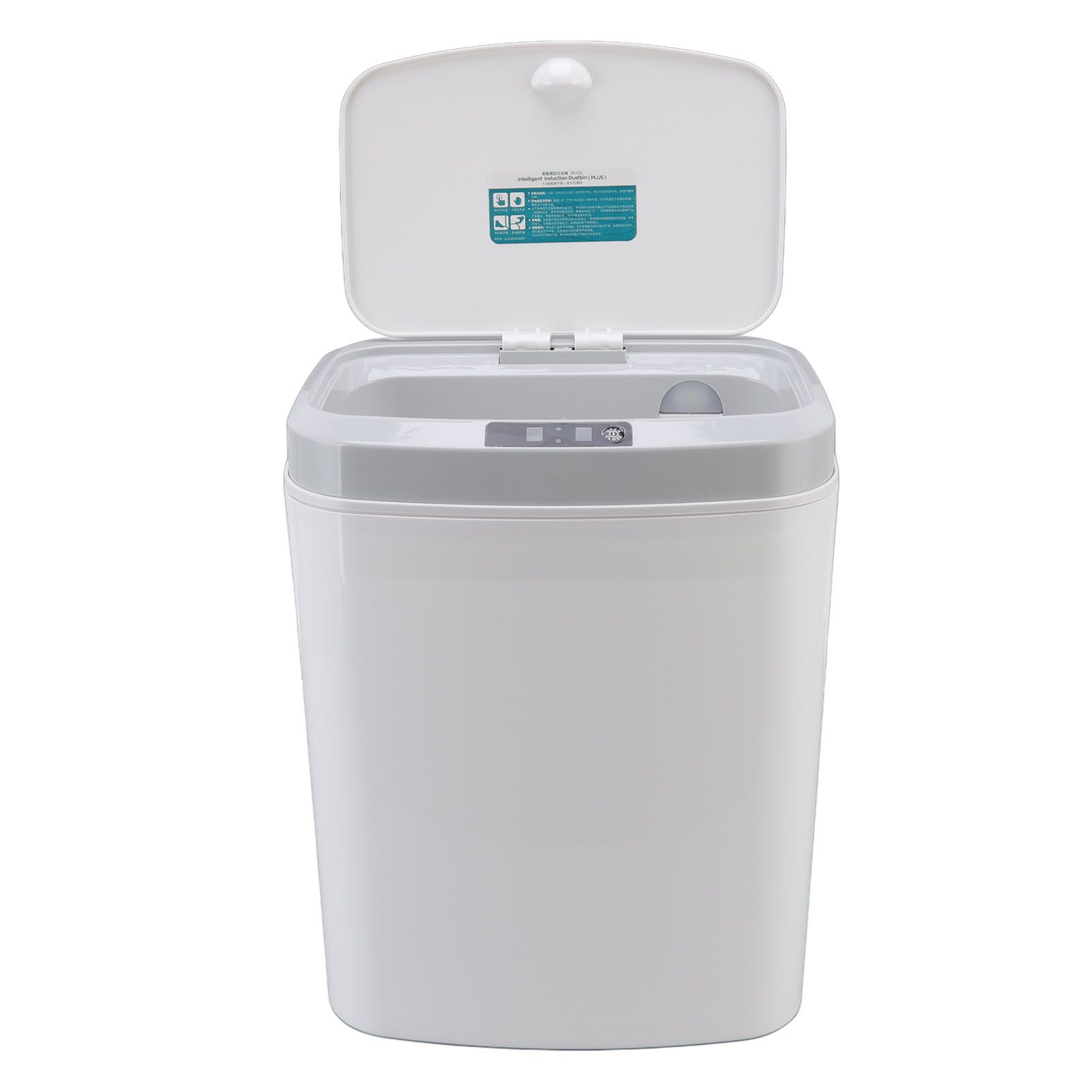 Smart Trash Can 16L Infrared Induction Button Control Manual Mute Household view 2