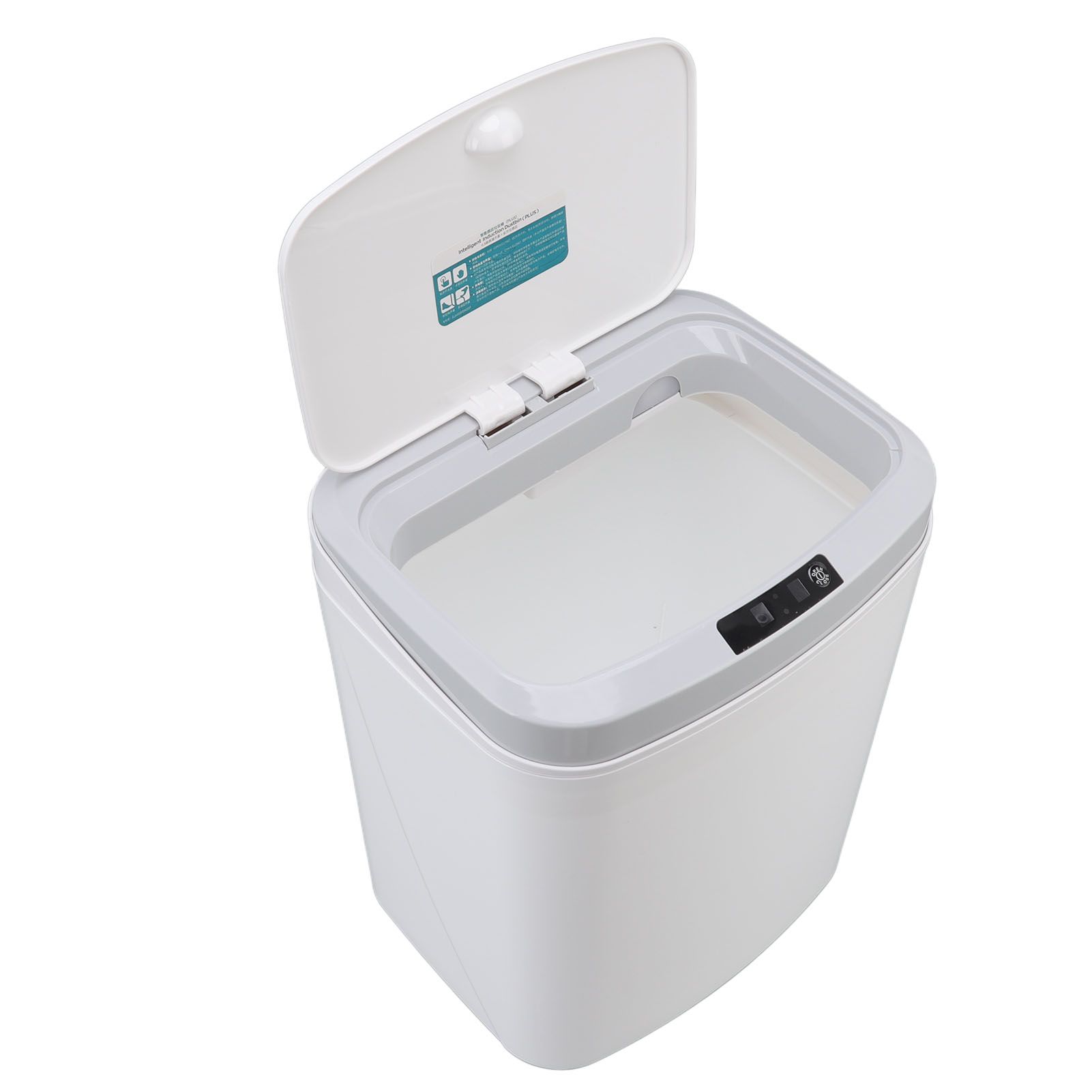 Smart Trash Can 16L Infrared Induction Button Control Manual Mute Household view 3
