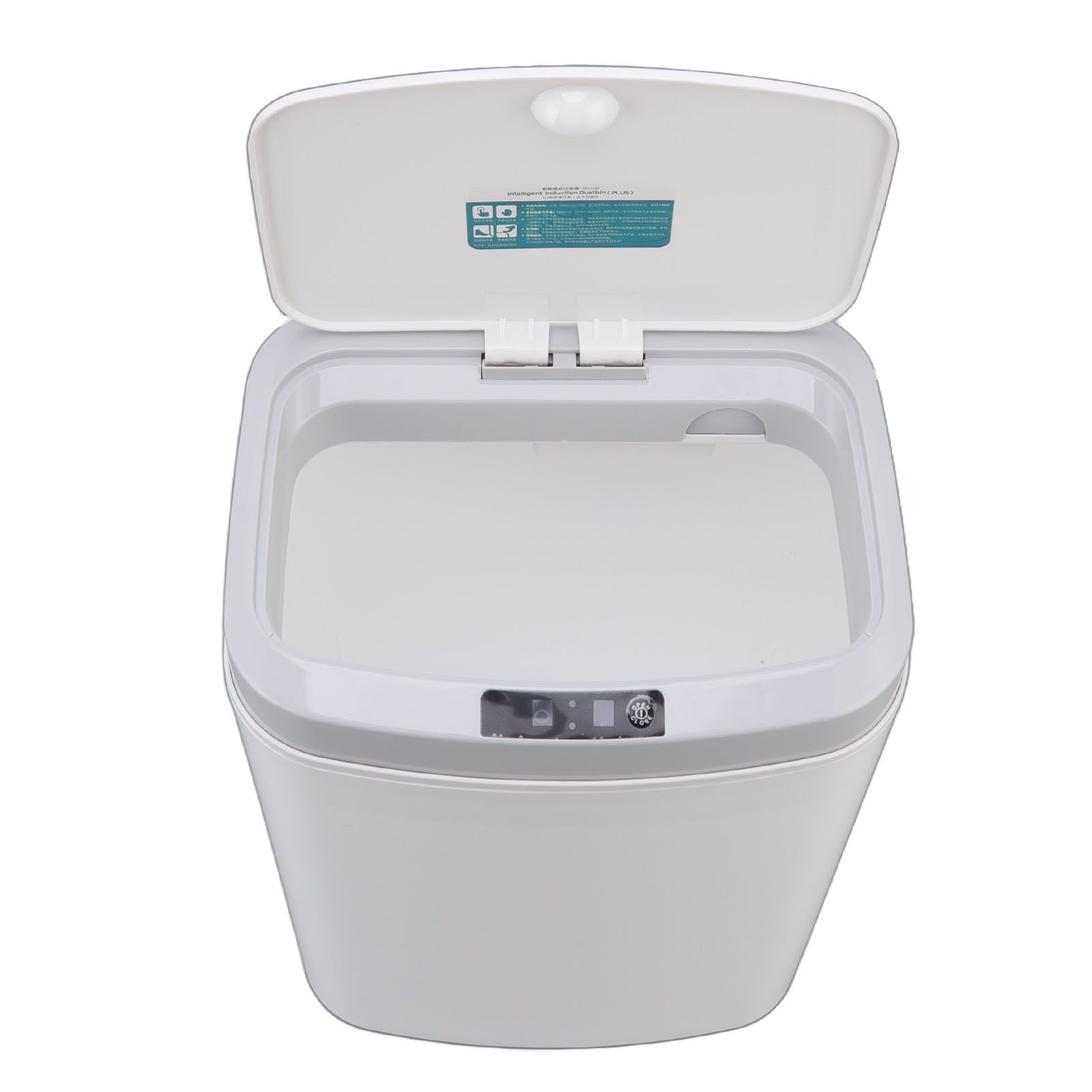 Smart Trash Can 16L Infrared Induction Button Control Manual Mute Household view 5