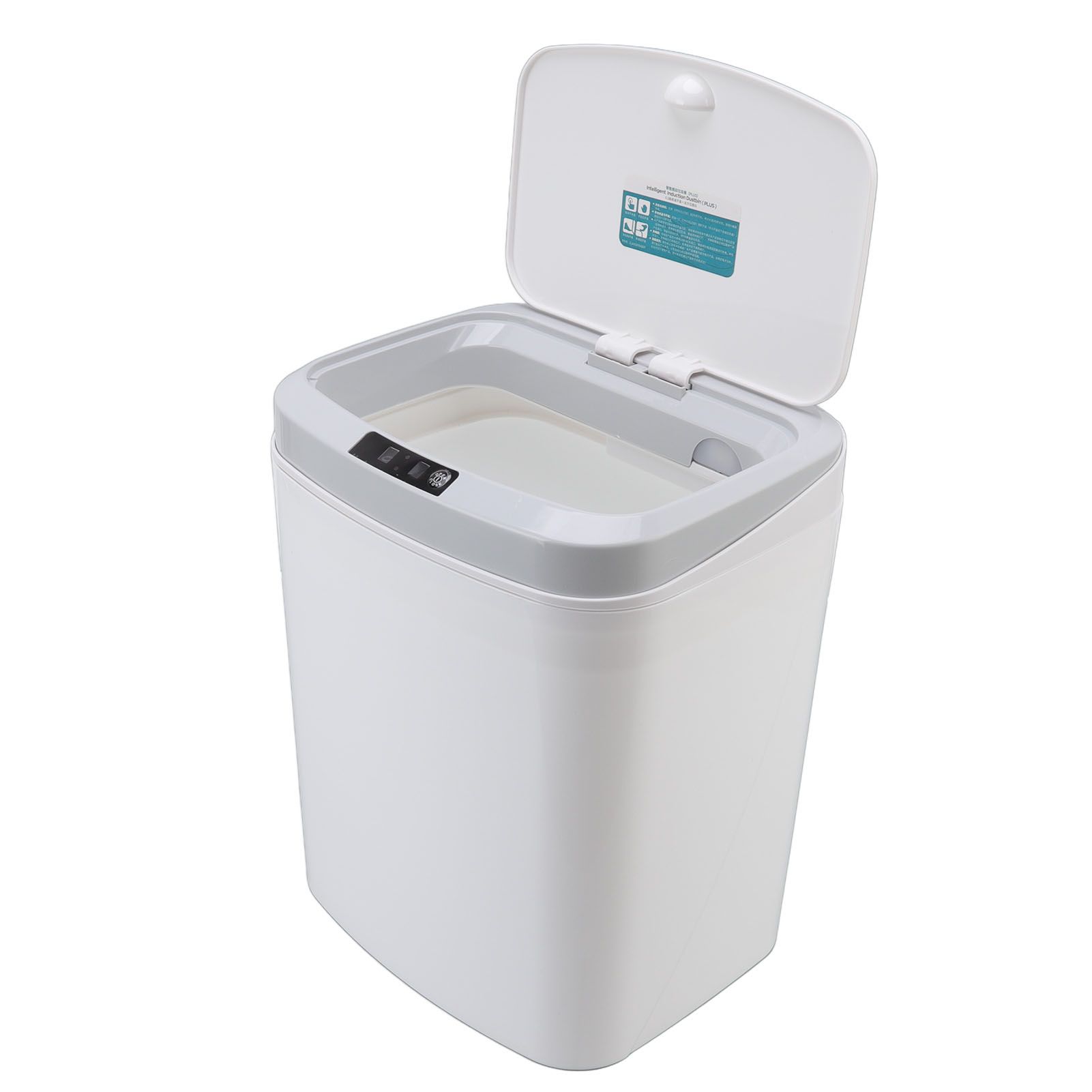 Smart Trash Can 16L Infrared Induction Button Control Manual Mute Household view 8