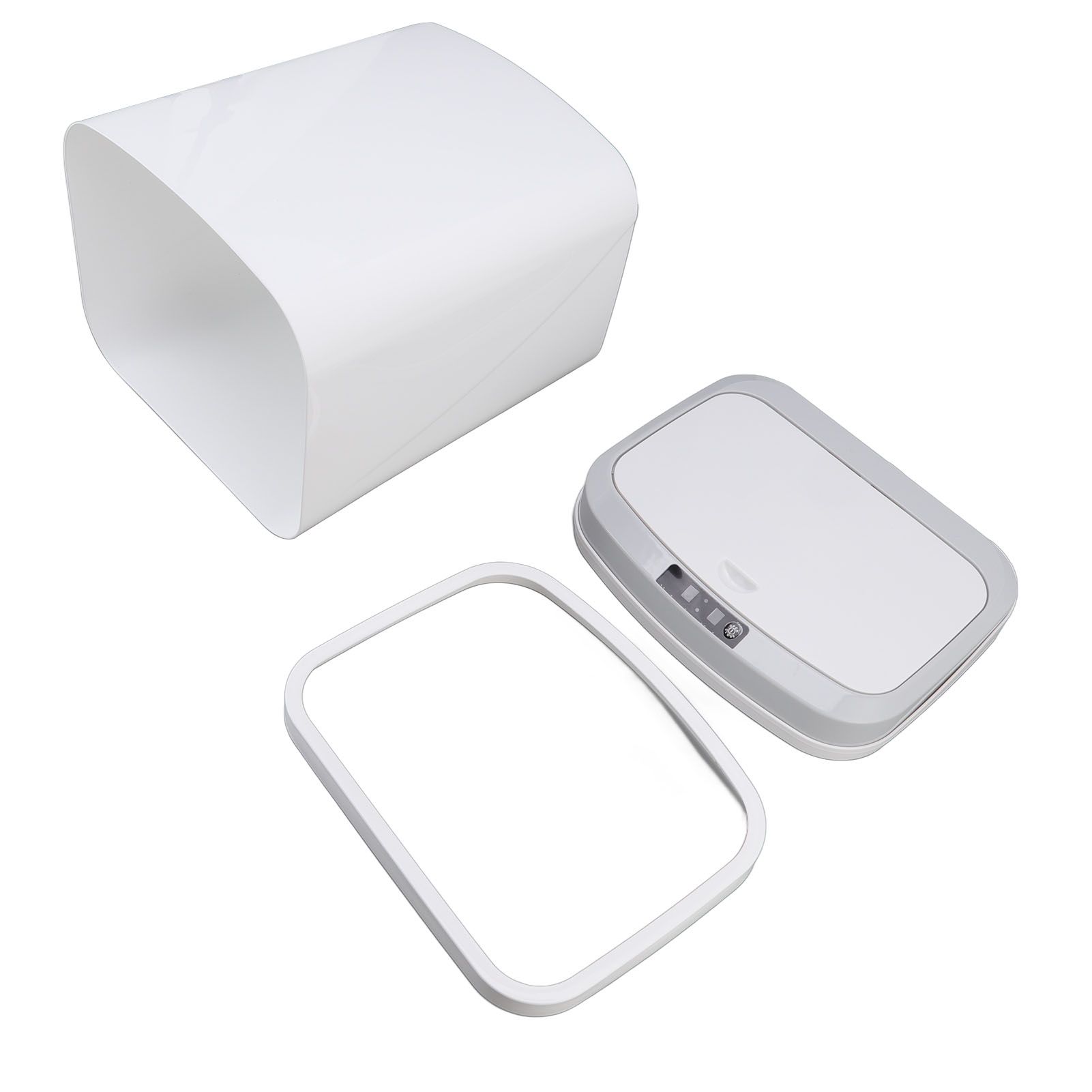 Smart Trash Can 16L Infrared Induction Button Control Manual Mute Household view 10
