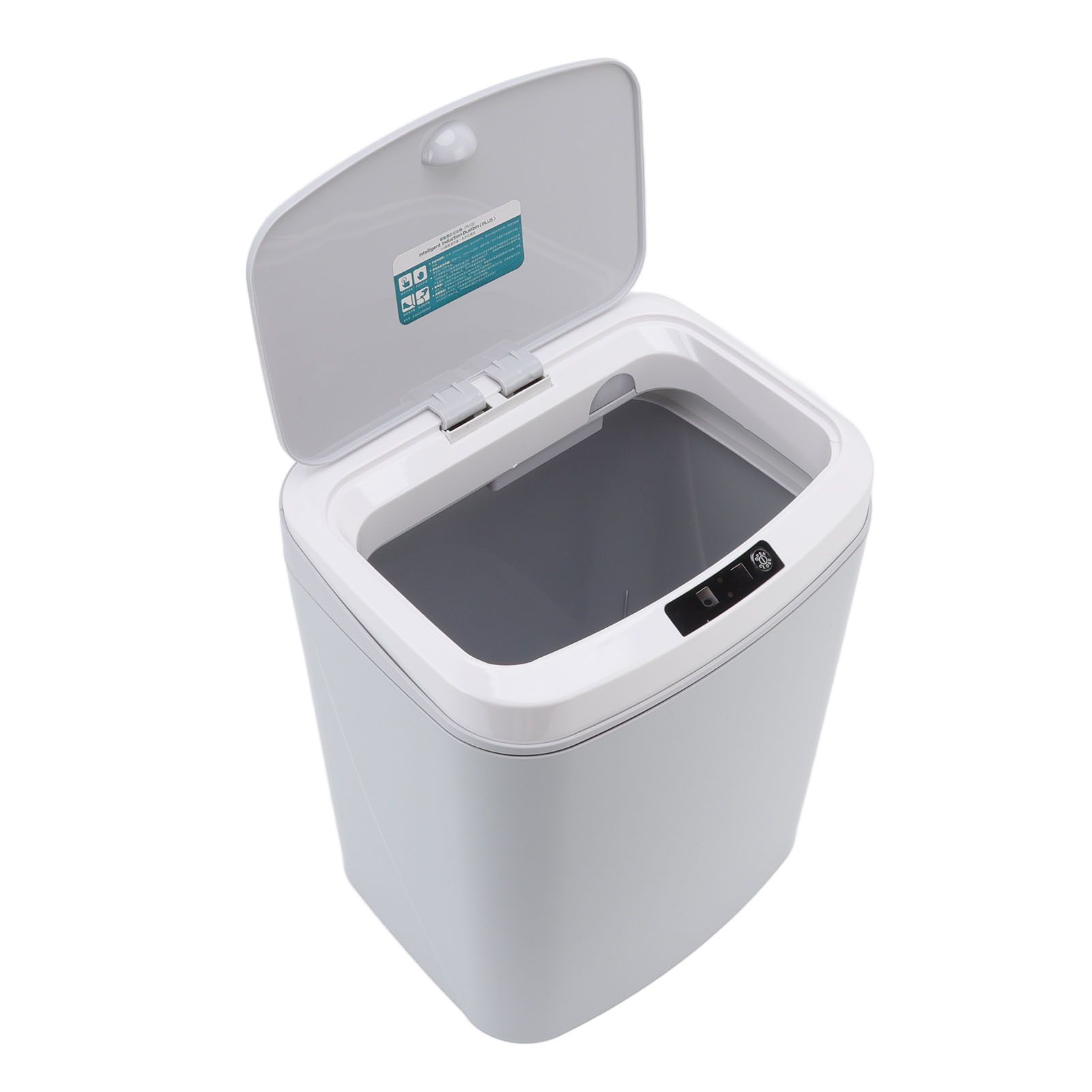 Smart Trash Can 16L Infrared Induction Button Control Manual Mute Household view 3