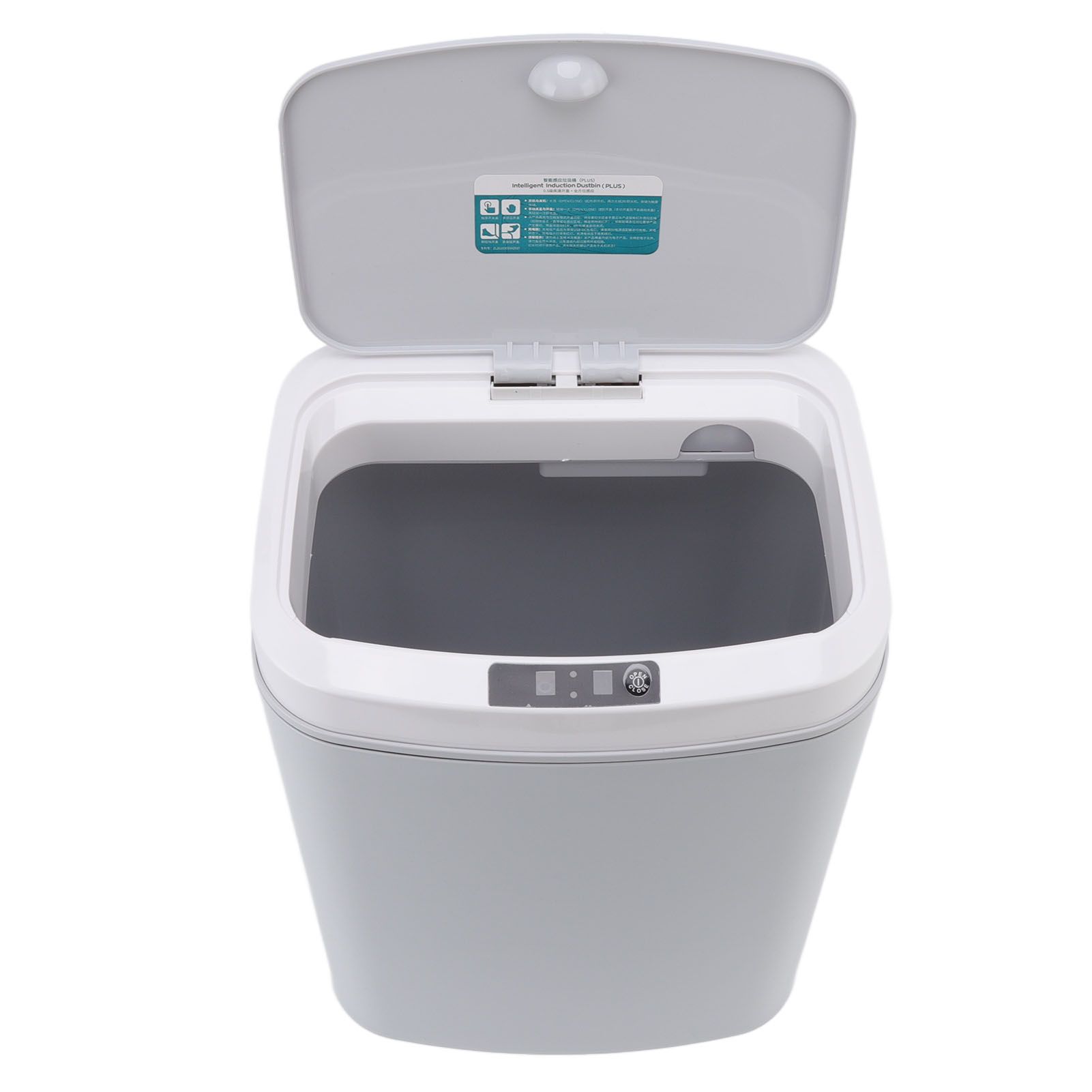 Smart Trash Can 16L Infrared Induction Button Control Manual Mute Household view 7