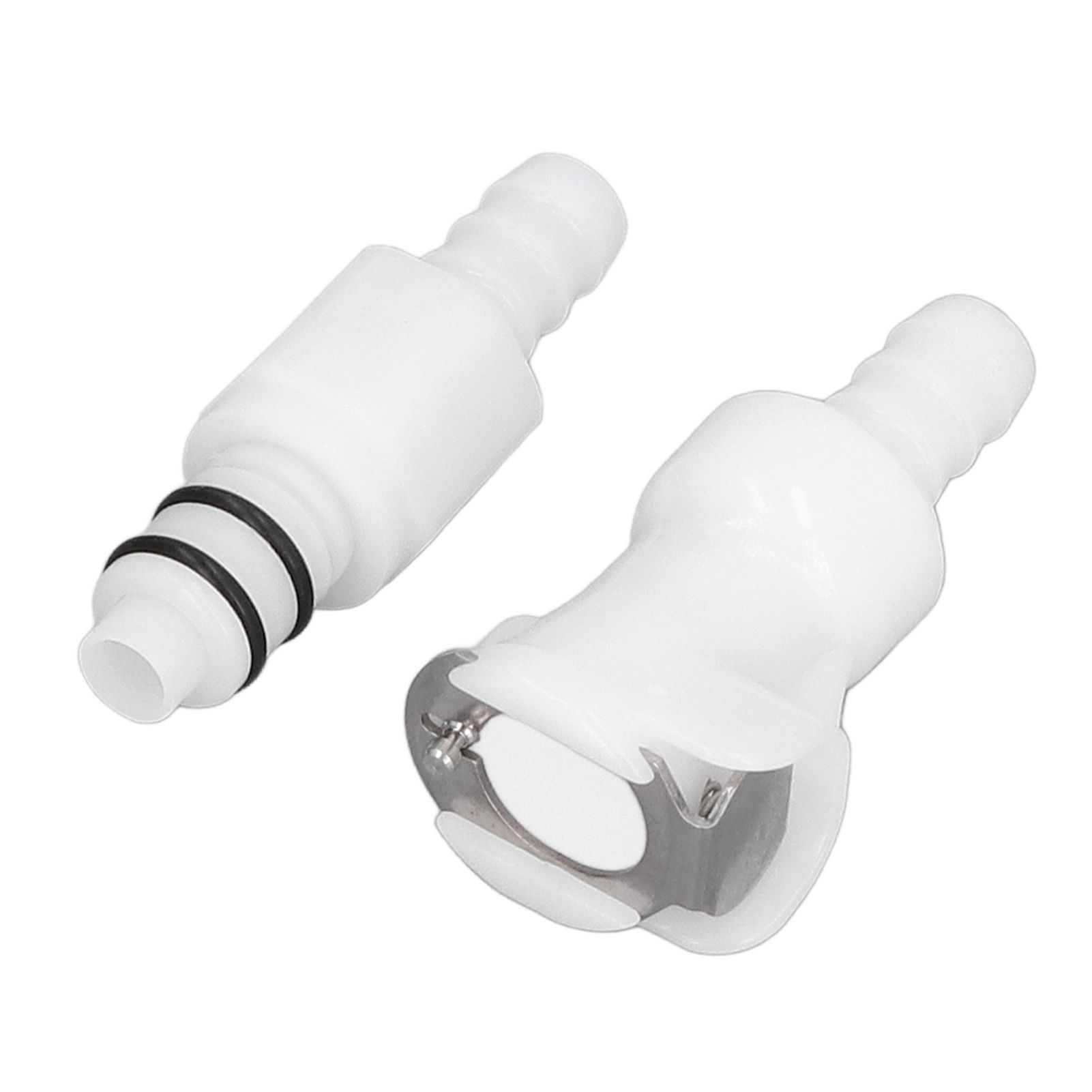 Plastic Hose Quick Connector 5/16 Tube with Shut Off Food Grade Plastic Water view 2