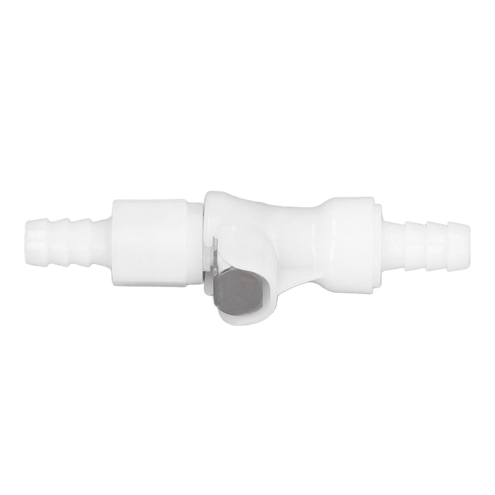 Plastic Hose Quick Connector 5/16 Tube with Shut Off Food Grade Plastic Water view 5