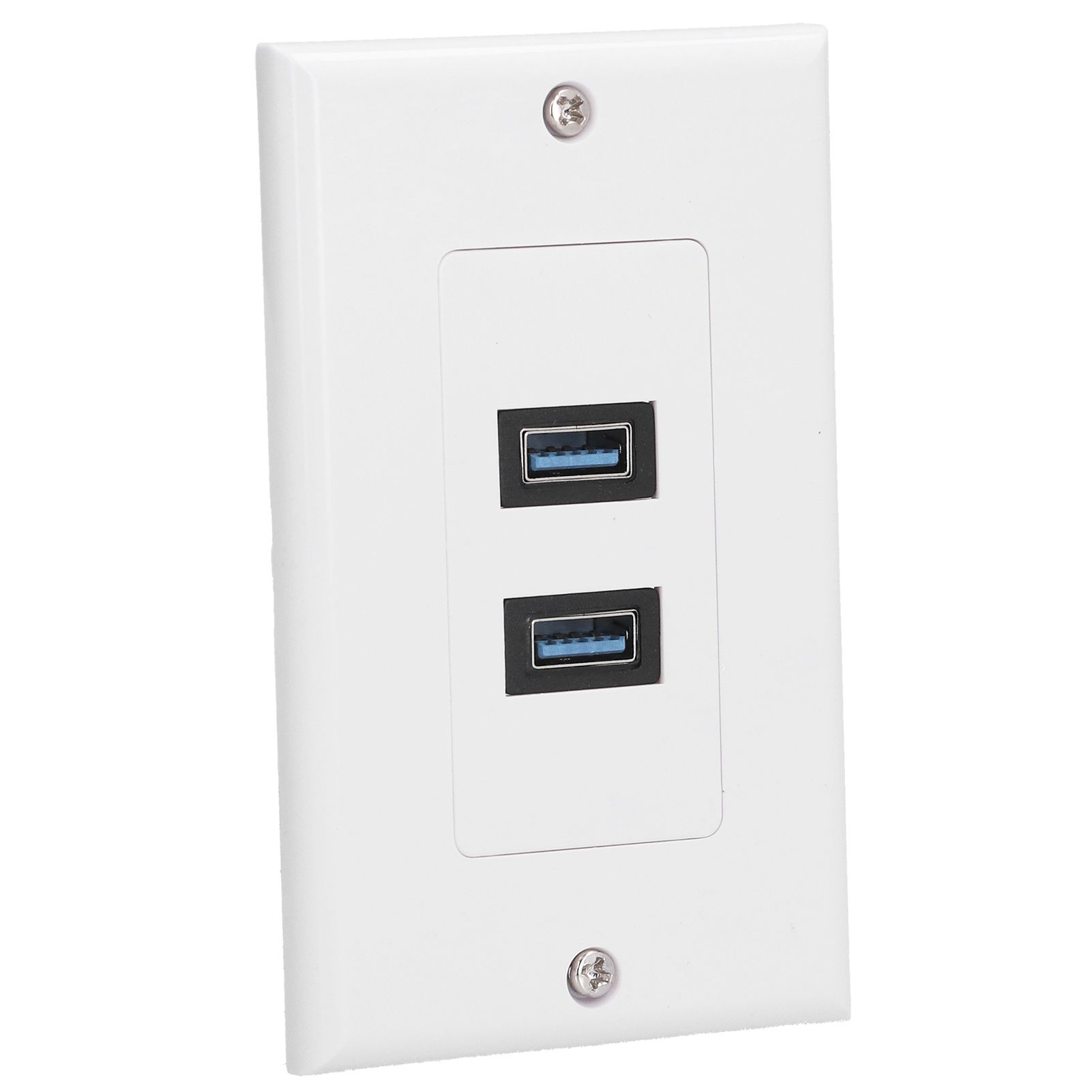 USB 3.0 Wall Plate Data Transmission 2 Port USB 3.0 Component Composite Wall view 3