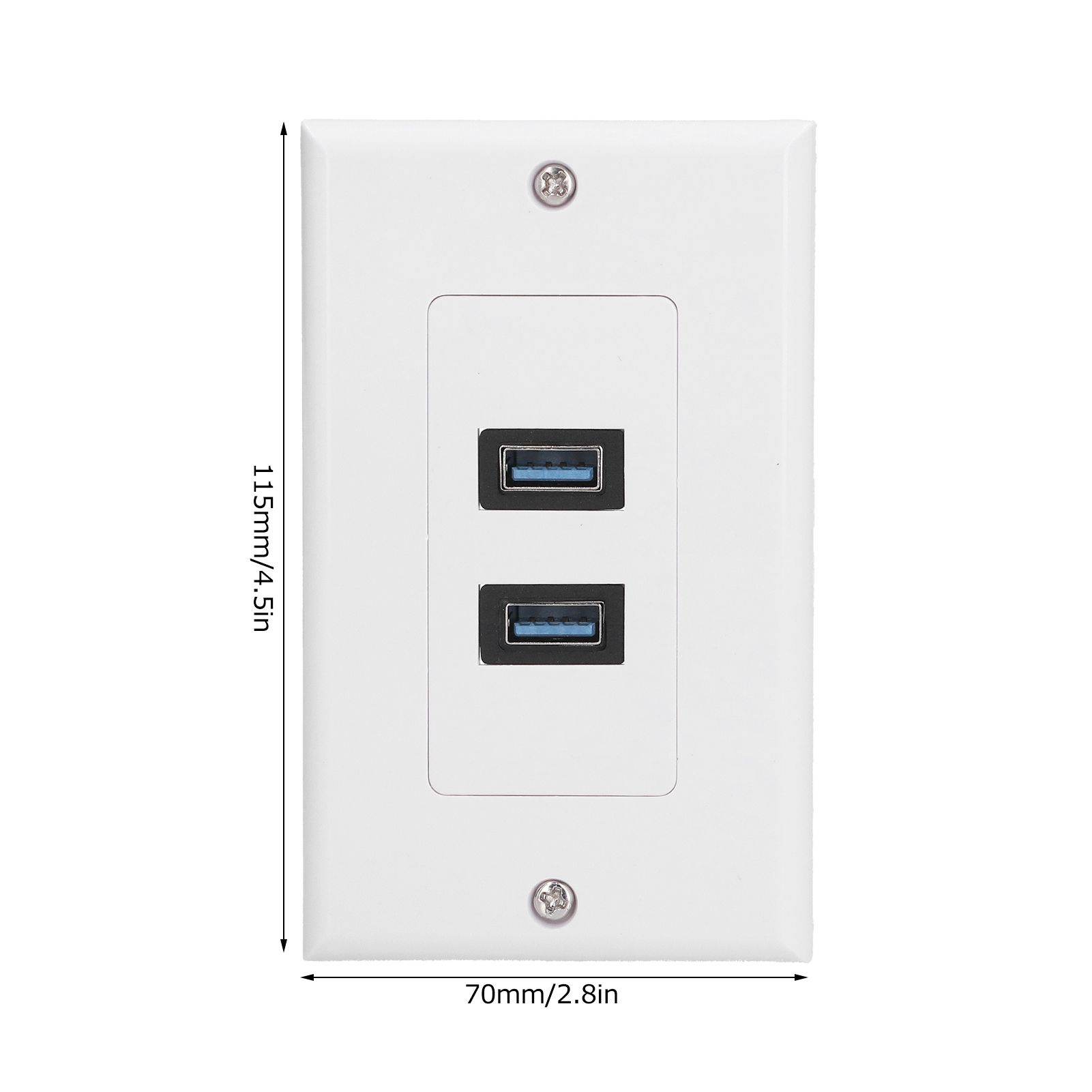 USB 3.0 Wall Plate Data Transmission 2 Port USB 3.0 Component Composite Wall view 13