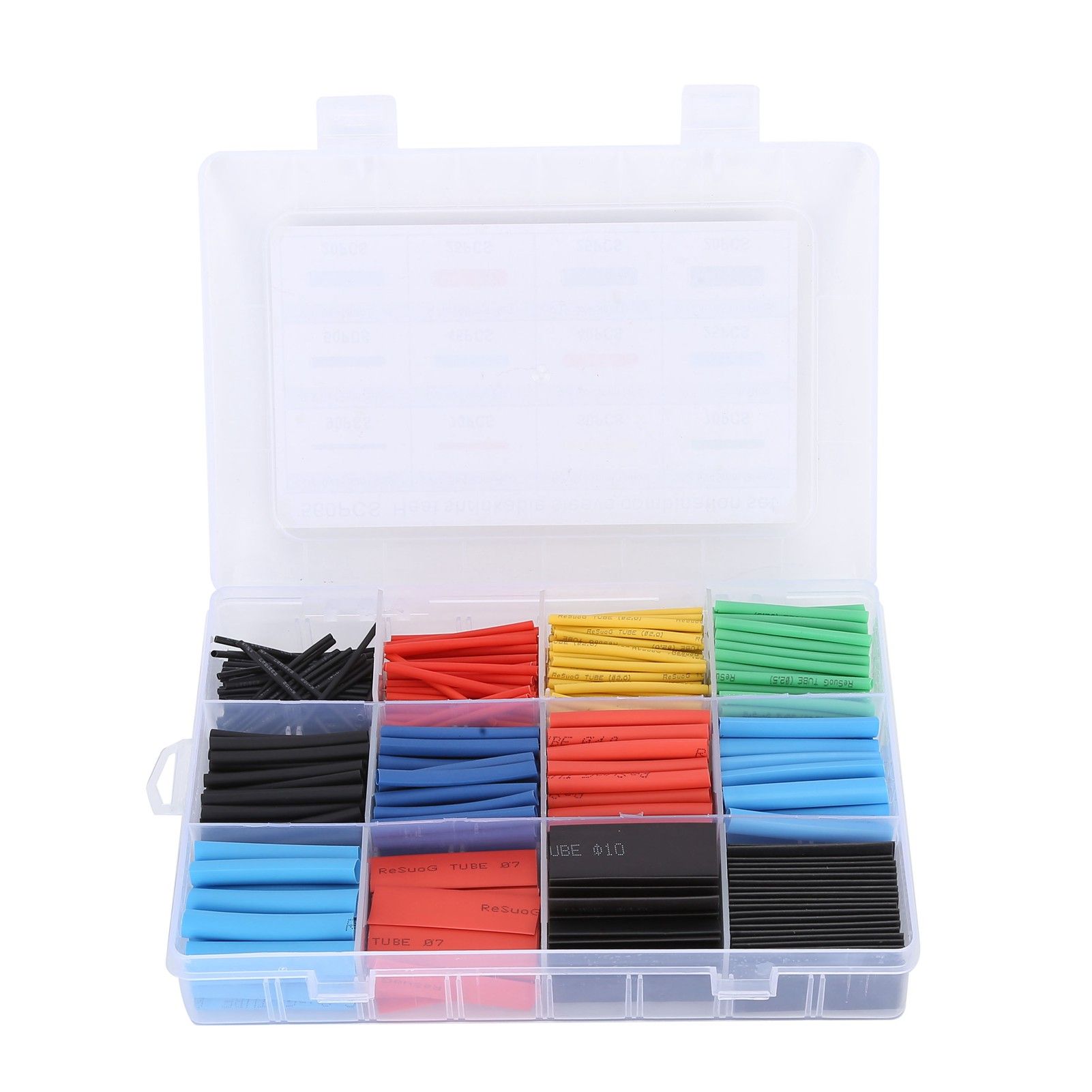 560 Pcs Heat Shrink Tube Wire Shrink Wrap Flame Retardant Insulated Heat view 2