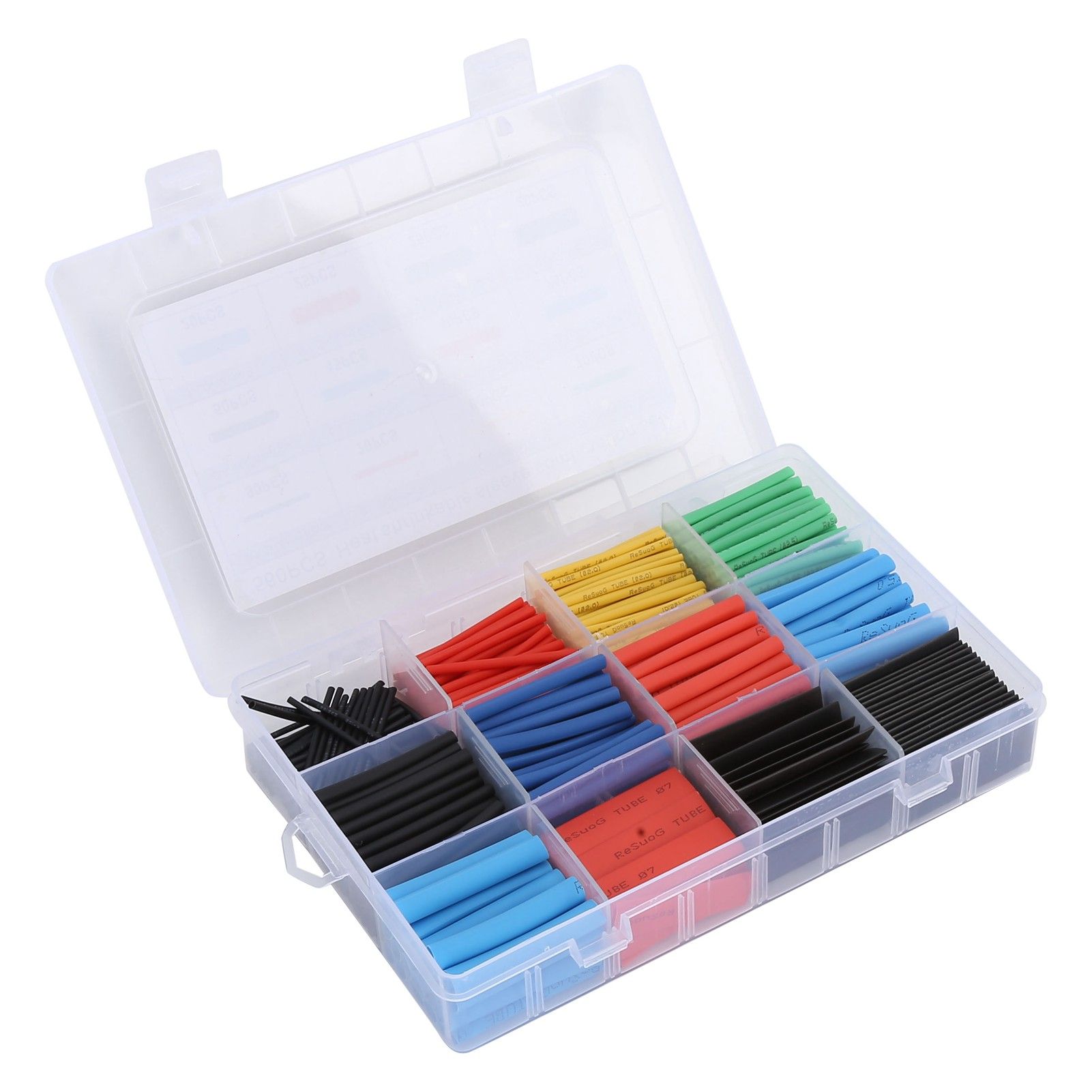 560 Pcs Heat Shrink Tube Wire Shrink Wrap Flame Retardant Insulated Heat view 7