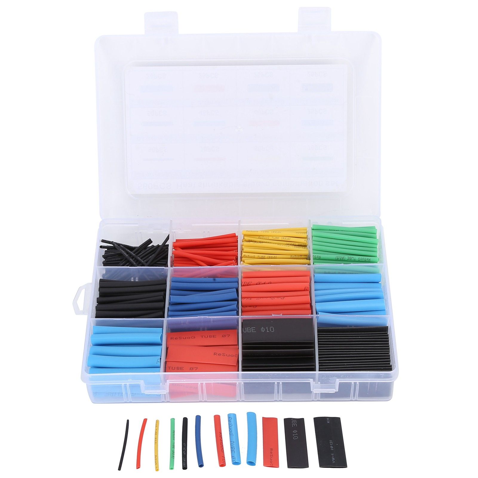 560 Pcs Heat Shrink Tube Wire Shrink Wrap Flame Retardant Insulated Heat view 9