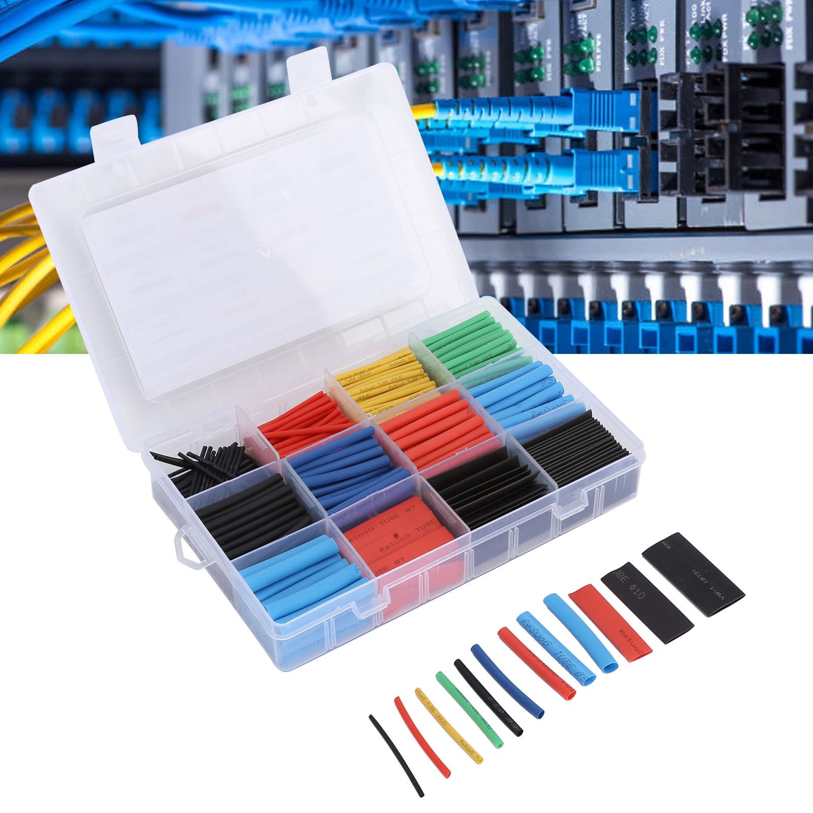 560 Pcs Heat Shrink Tube Wire Shrink Wrap Flame Retardant Insulated Heat view 12