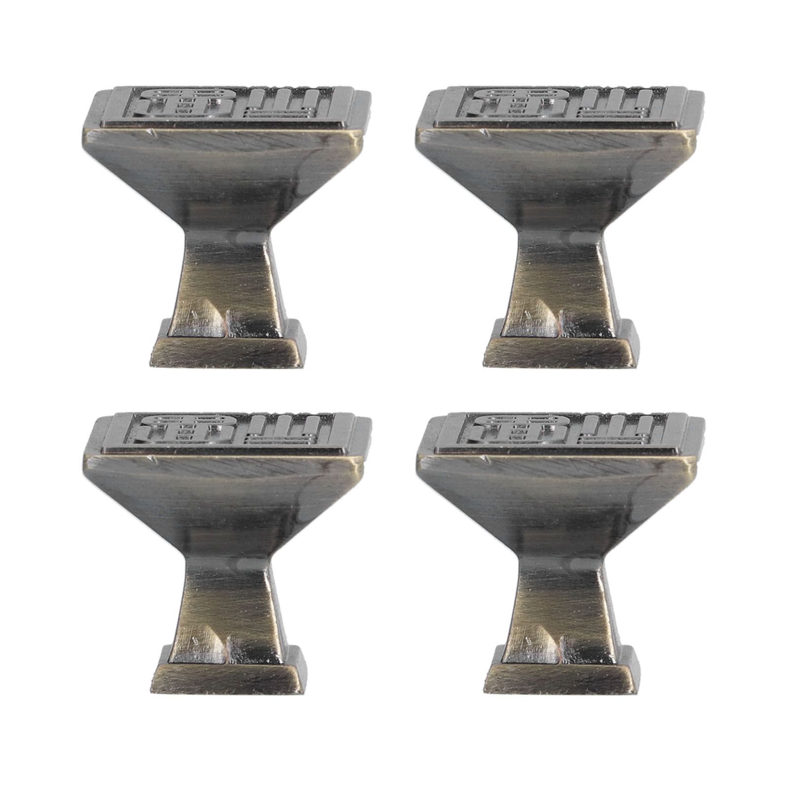 4PCS Vintage Knobs Punch Free Adhesive Retro Copper Cabinet Door Handle with view 9