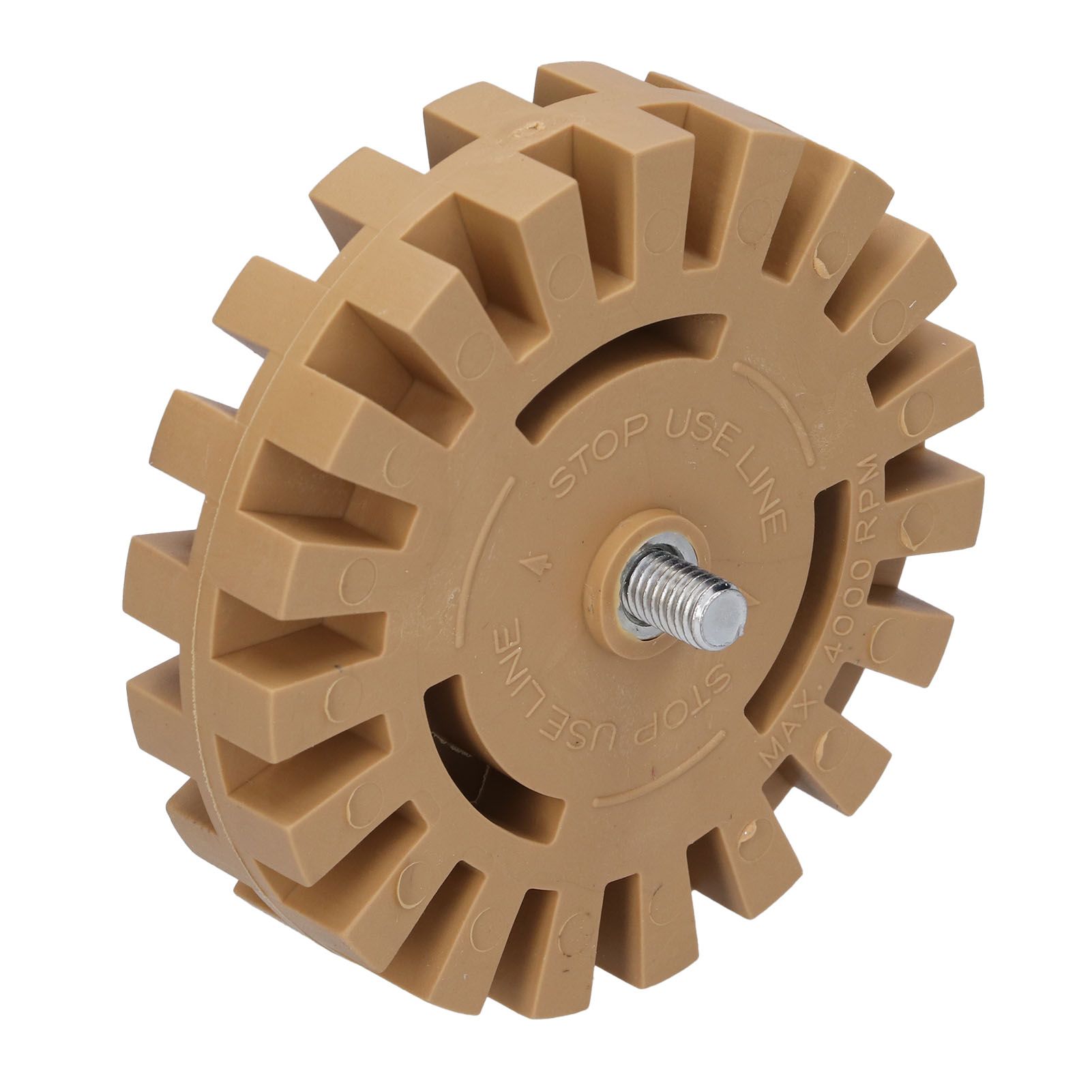 Rubber Eraser Wheel Adhesive Pinstripe Removal Tool for Paint Chrome Windows view 3