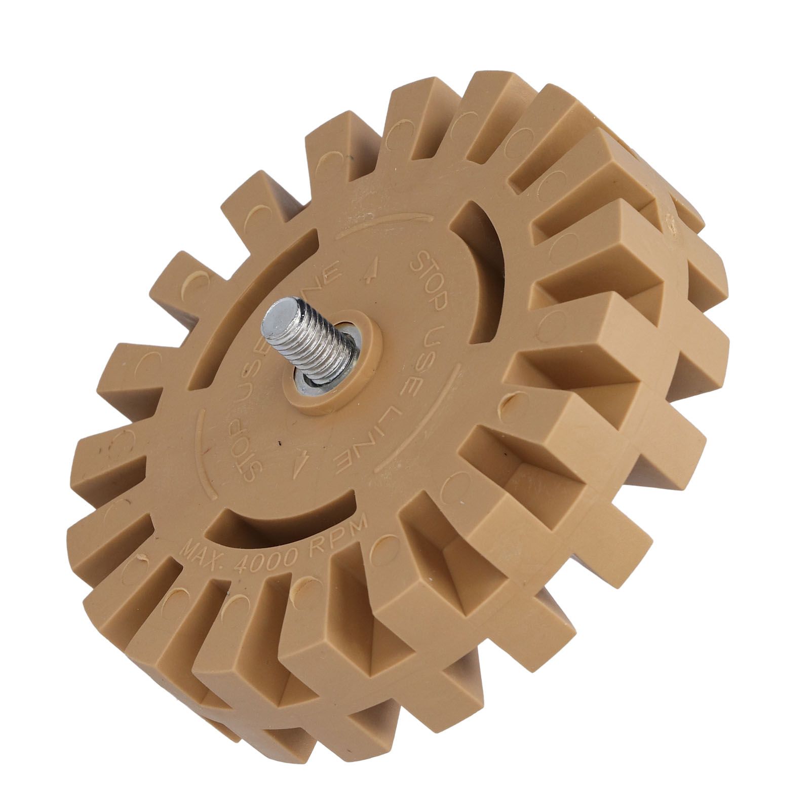 Rubber Eraser Wheel Adhesive Pinstripe Removal Tool for Paint Chrome Windows view 4