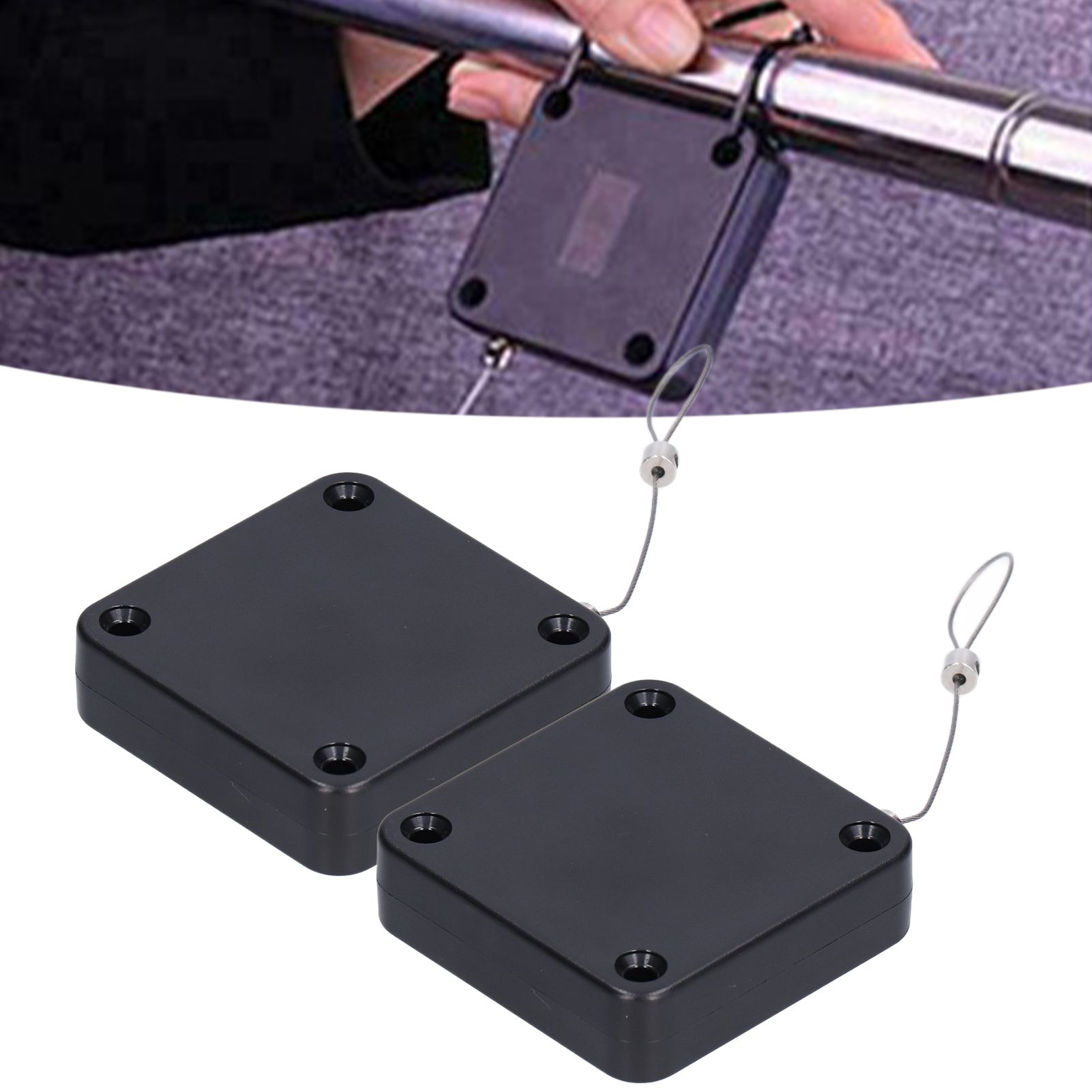 2Pcs Automatic Door Closer Punch Free Multifunctional 800G Pull Strong Tensile view 12