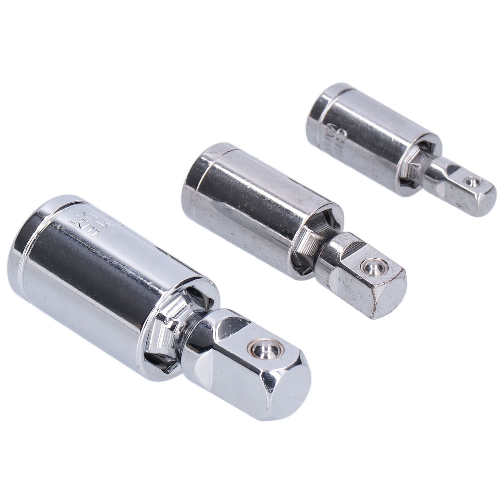 3pcs Universal Joint Socket Adapter 1/2 3/8 1/4 Chrome Vanadium Steel view 9
