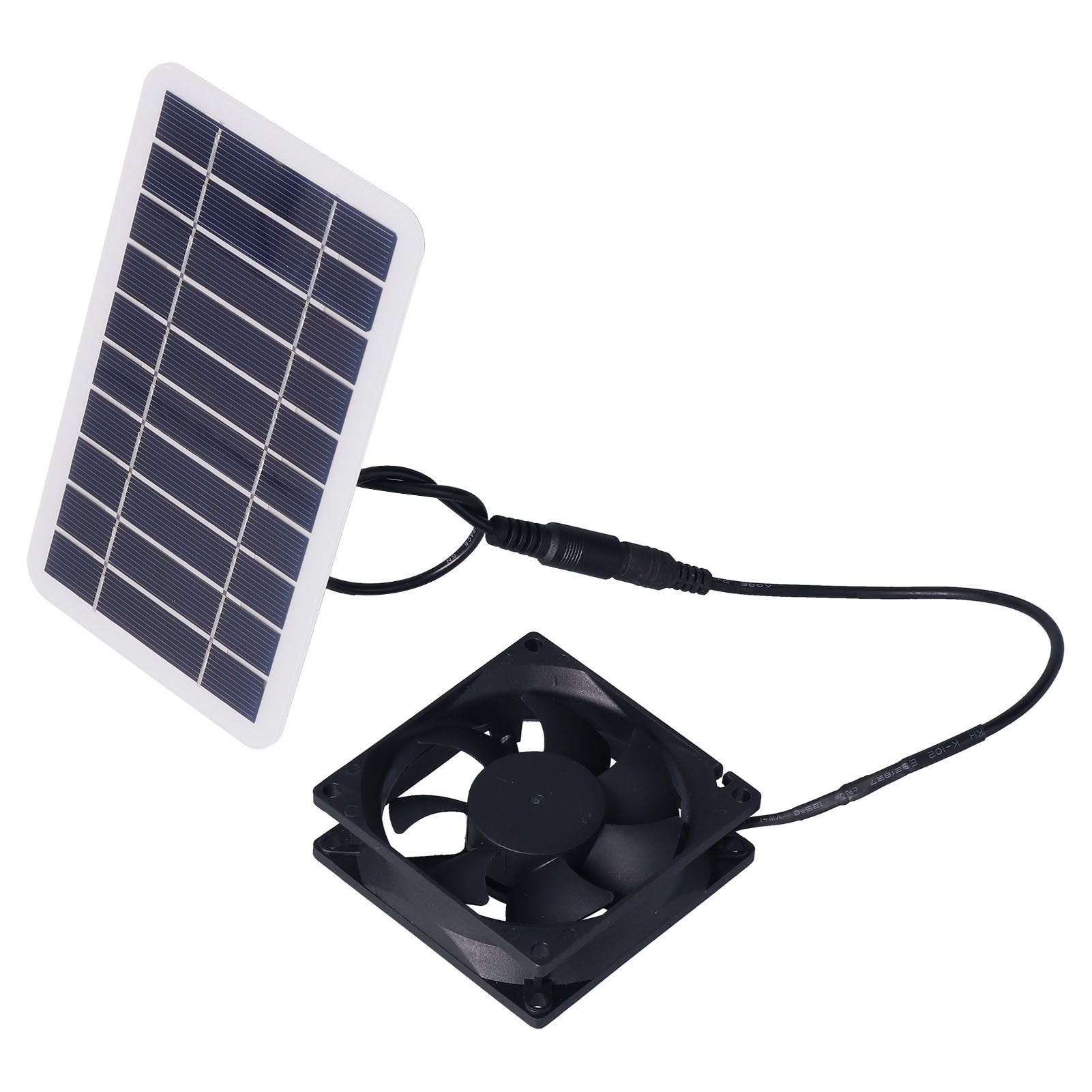 2.5W Solar Panel Fan Solar Pet Exhaust Air Flowing Fan for Outdoor Breeding view 3