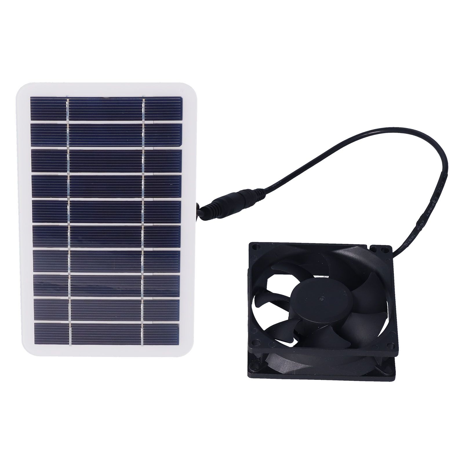 2.5W Solar Panel Fan Solar Pet Exhaust Air Flowing Fan for Outdoor Breeding view 4