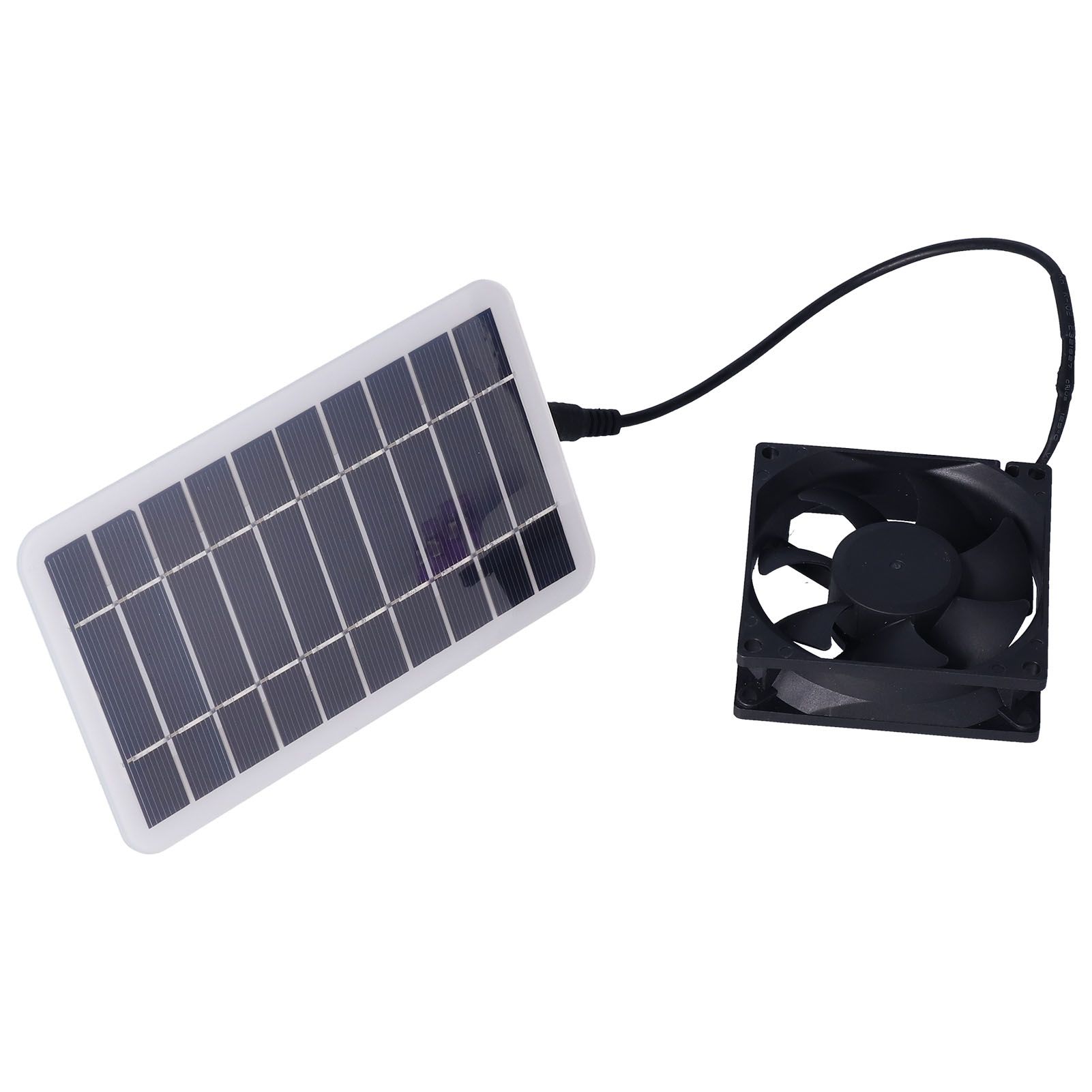 2.5W Solar Panel Fan Solar Pet Exhaust Air Flowing Fan for Outdoor Breeding view 5