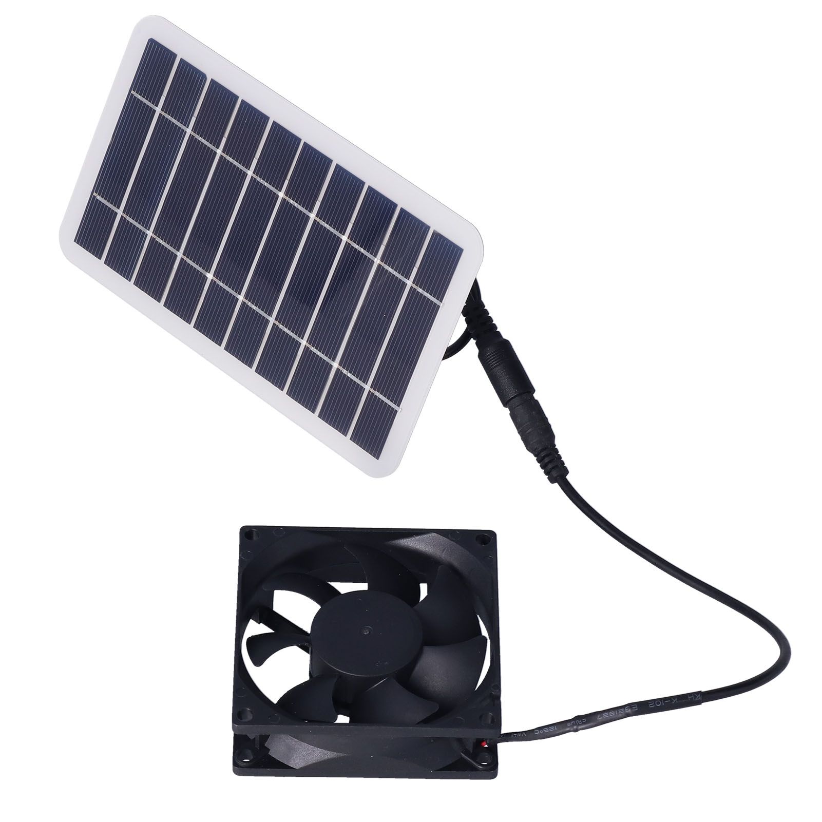 2.5W Solar Panel Fan Solar Pet Exhaust Air Flowing Fan for Outdoor Breeding view 6
